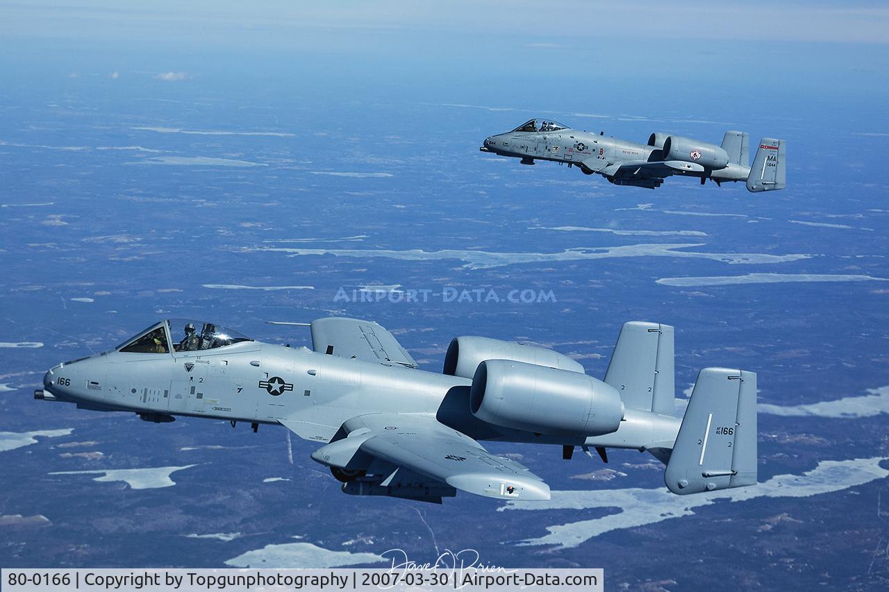 80-0166, 1980 Fairchild Republic A-10C Thunderbolt II C/N A10-0516, 80-0166 & 78-0644