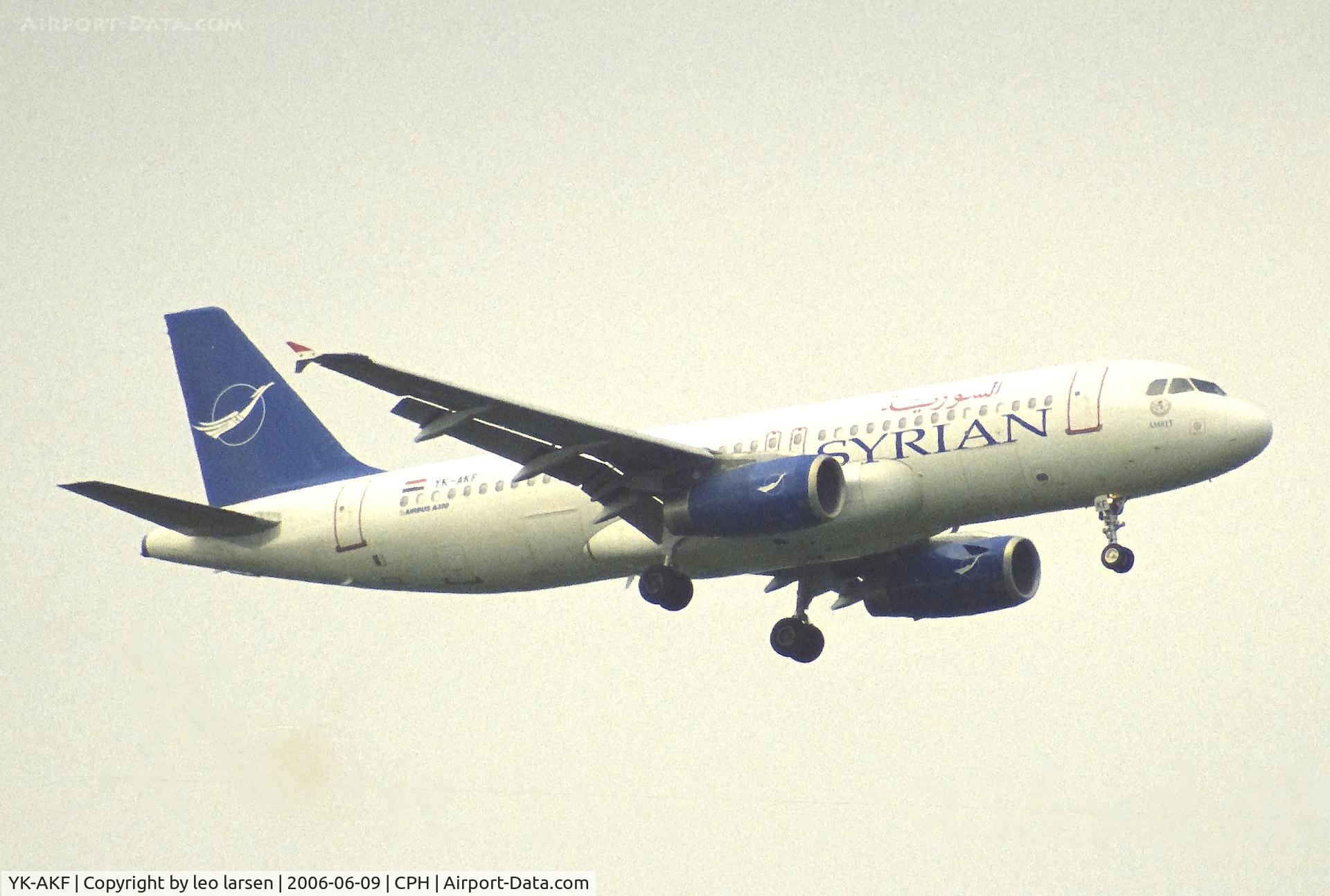 YK-AKF, 1999 Airbus A320-232 C/N 1117, Copenhagen 9.6.2006