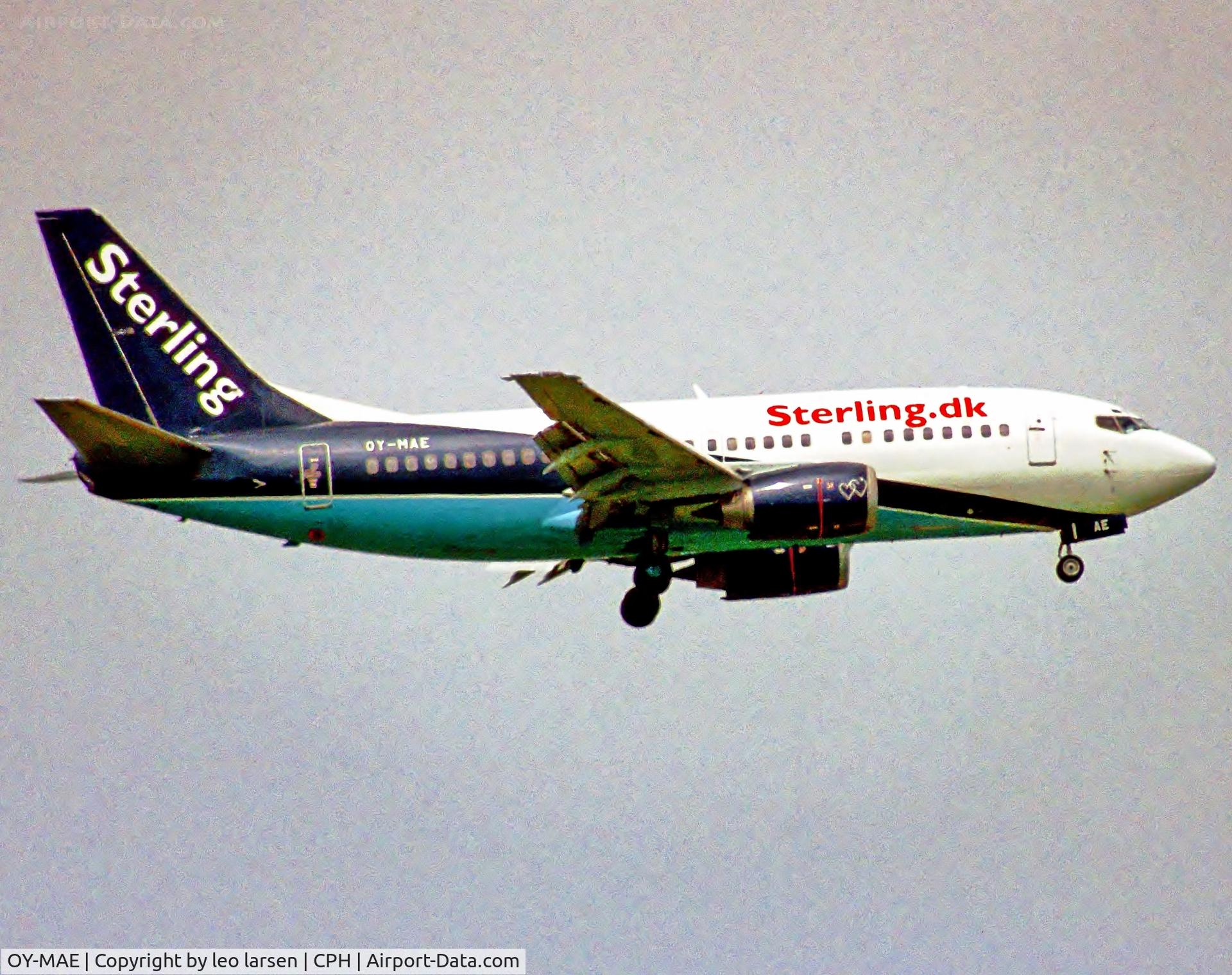 OY-MAE, 1991 Boeing 737-5L9 C/N 25066, Copenhagen 9.6.2006