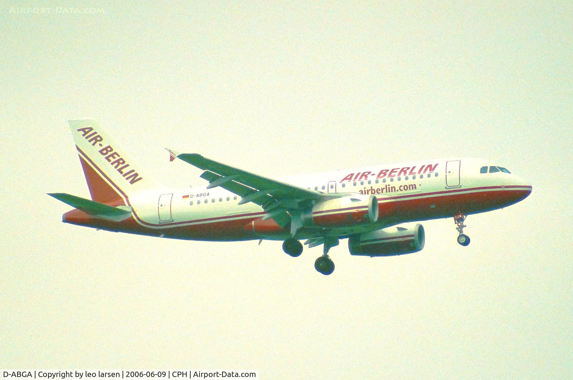 D-ABGA, 2005 Airbus A319-132 C/N 2383, Copenhagen 9.6.2006