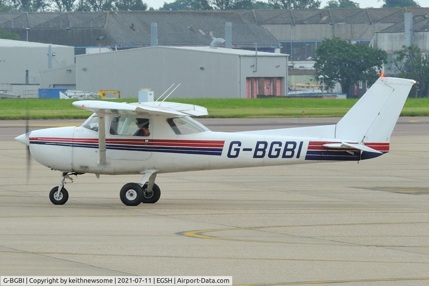 G-BGBI, 1971 Reims F150L C/N 0688, Leaving Norwich for Sandtoft.