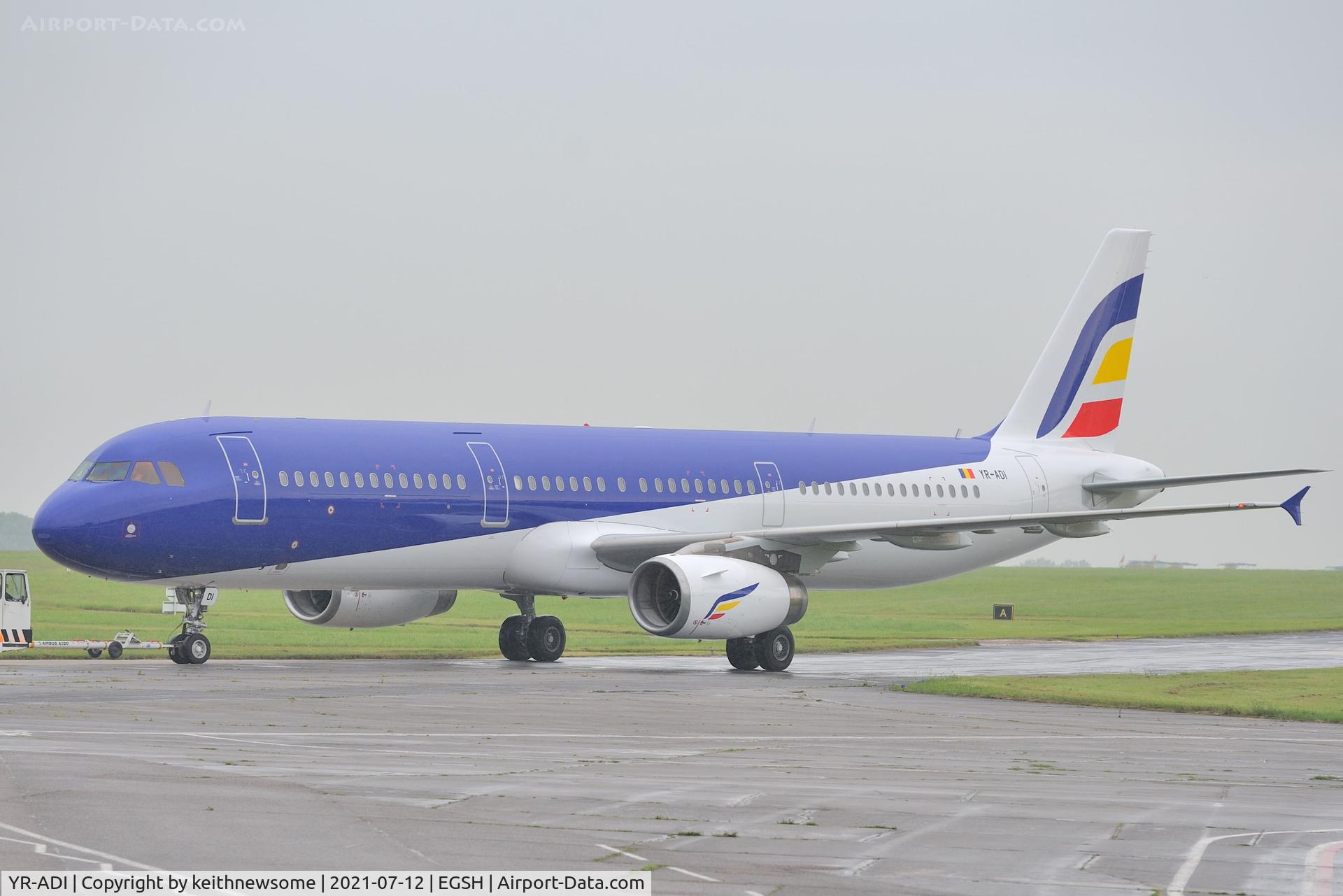 YR-ADI, 2000 Airbus A321-231 C/N 1366, Removed from spray shop with Air Moldova colour scheme but no titles.