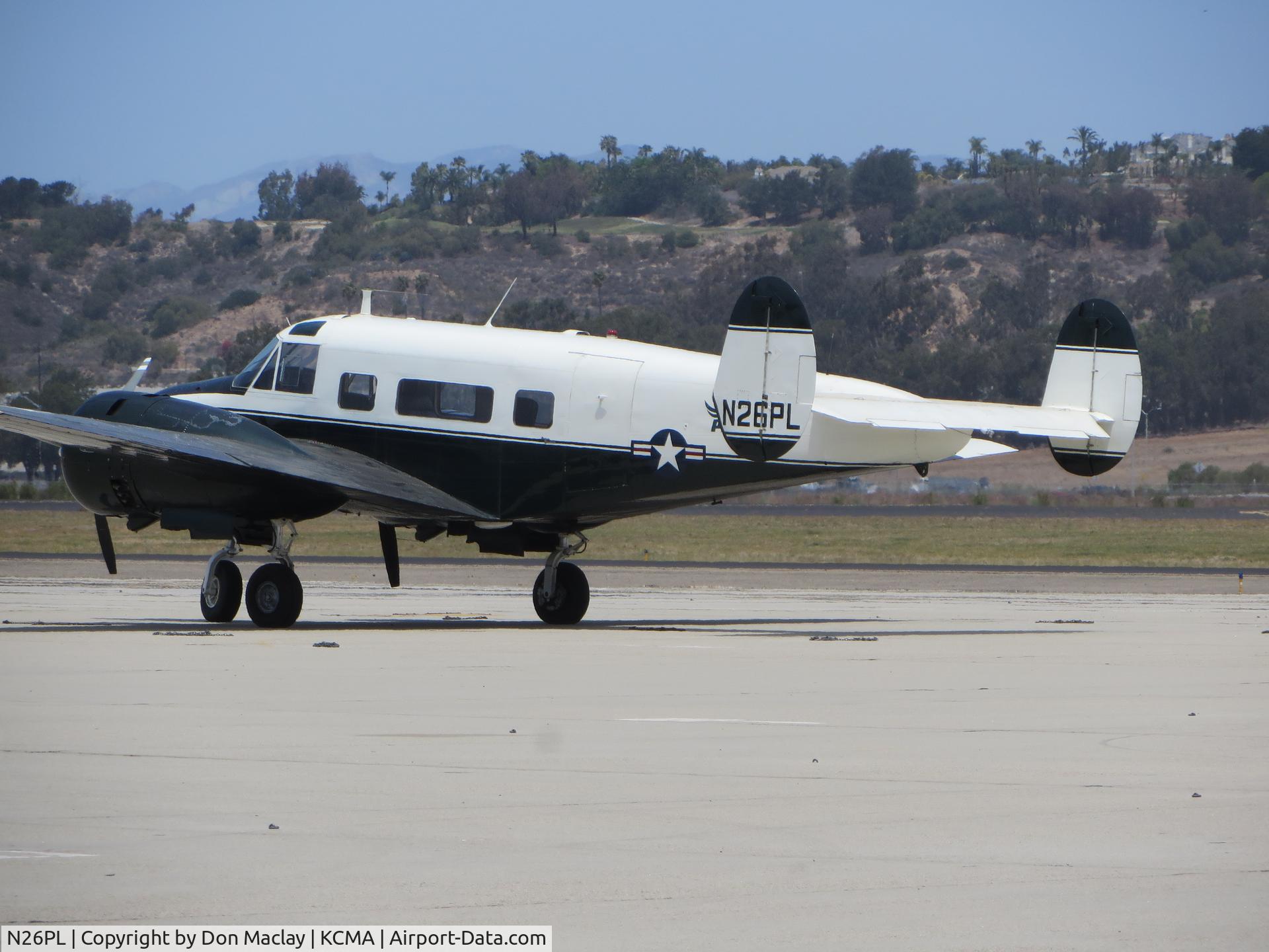 N26PL, 1964 Beech H-18 Tri-Gear C/N BA-679, Camarillo CA 6/15/2021