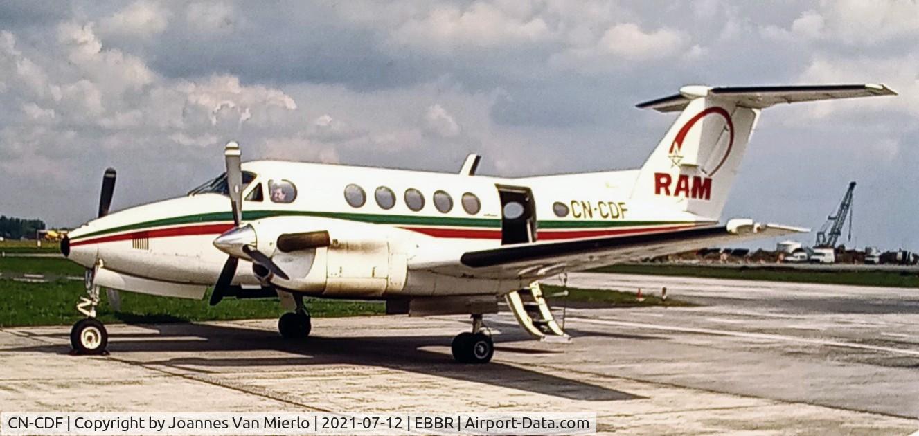 CN-CDF, 1979 Beech 200 Super King Air C/N BB-577, scan from slide