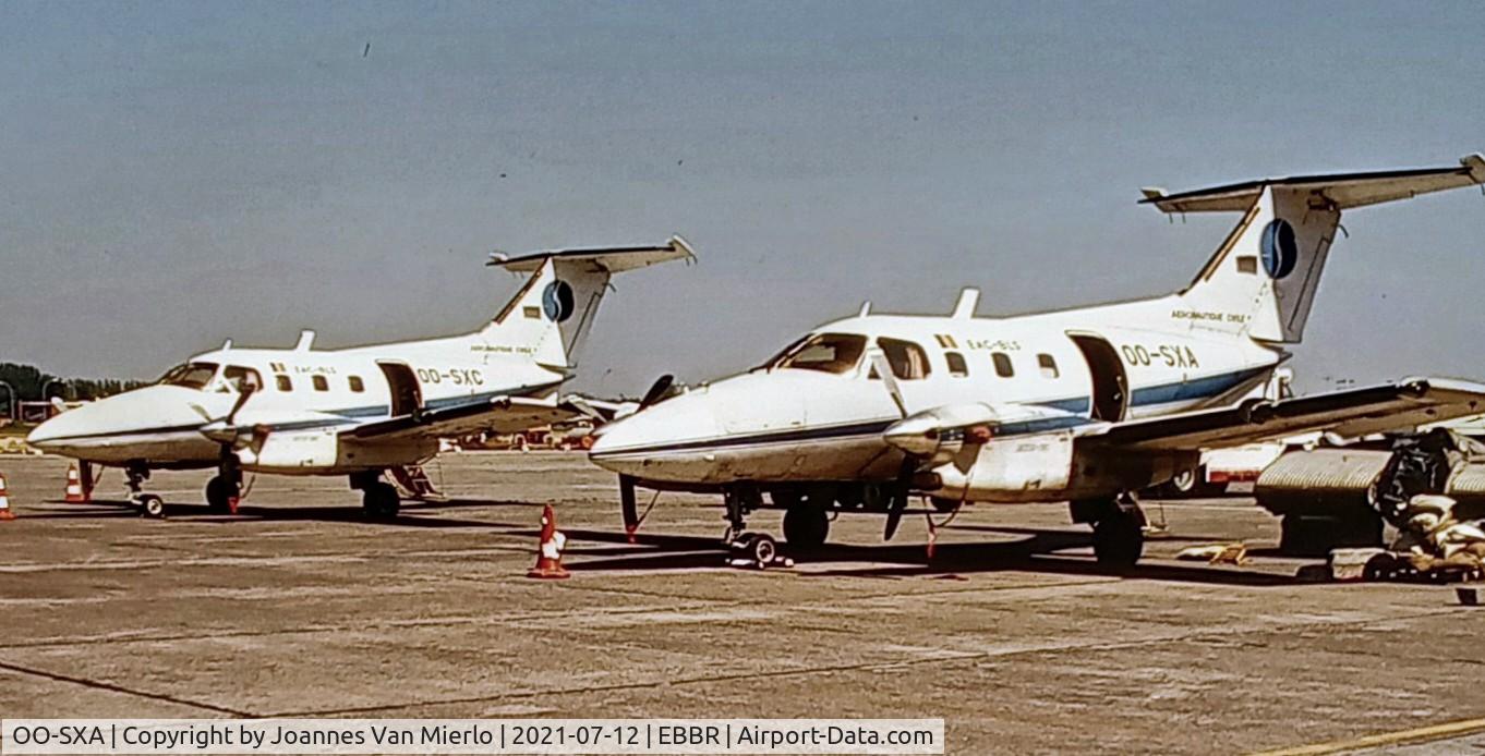 OO-SXA, 1980 Embraer EMB-121A Xingu C/N 121038, scan from slide