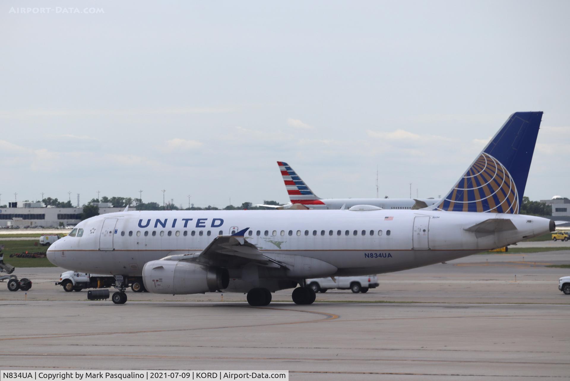 N834UA, 2001 Airbus A319-131 C/N 1420, Airbus A319-131