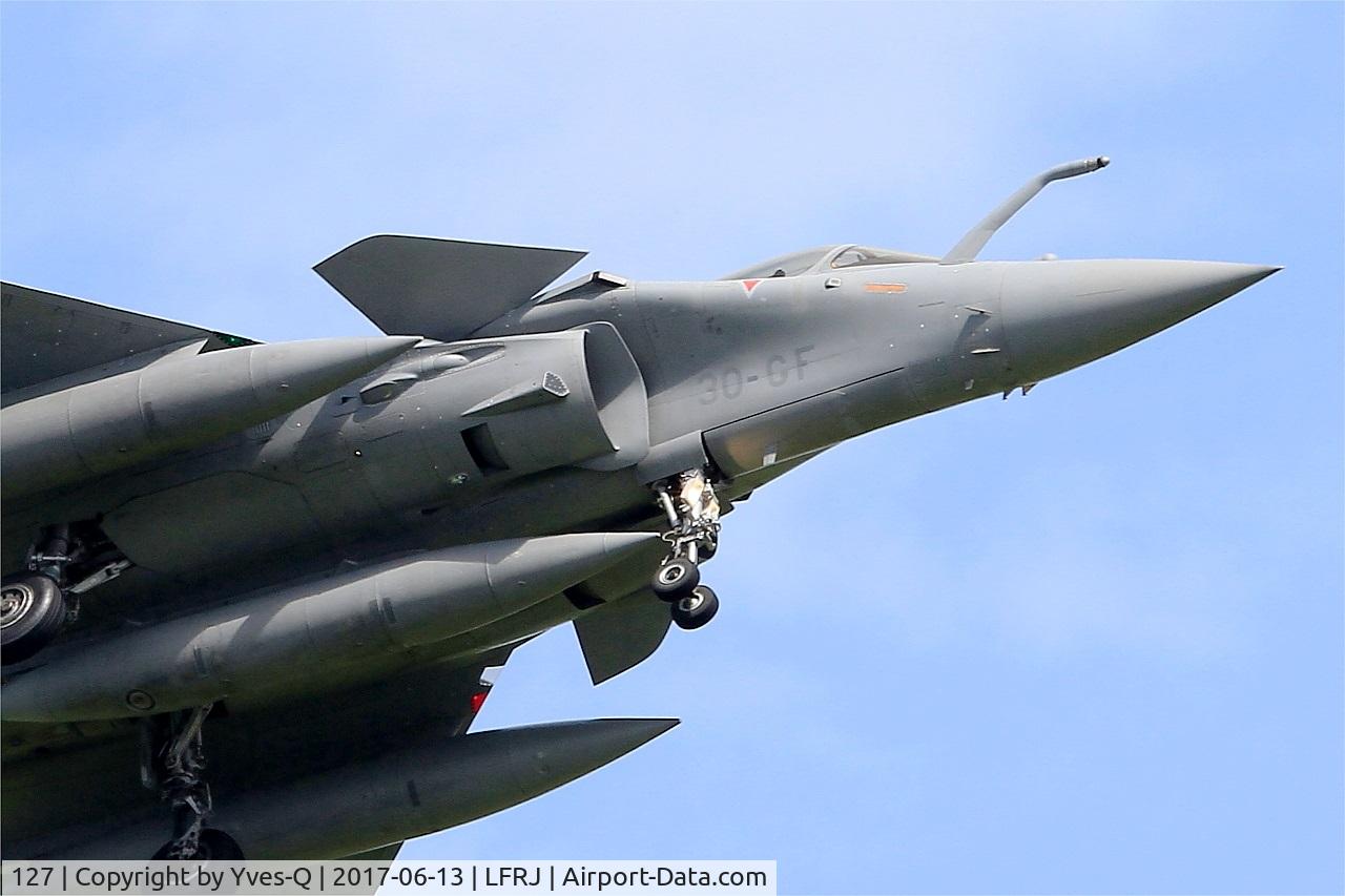 127, Dassault Rafale C C/N 127, Dassault Rafale C, On final rwy 08, Landivisiau Naval Air Base (LFRJ) Tiger Meet 2017
