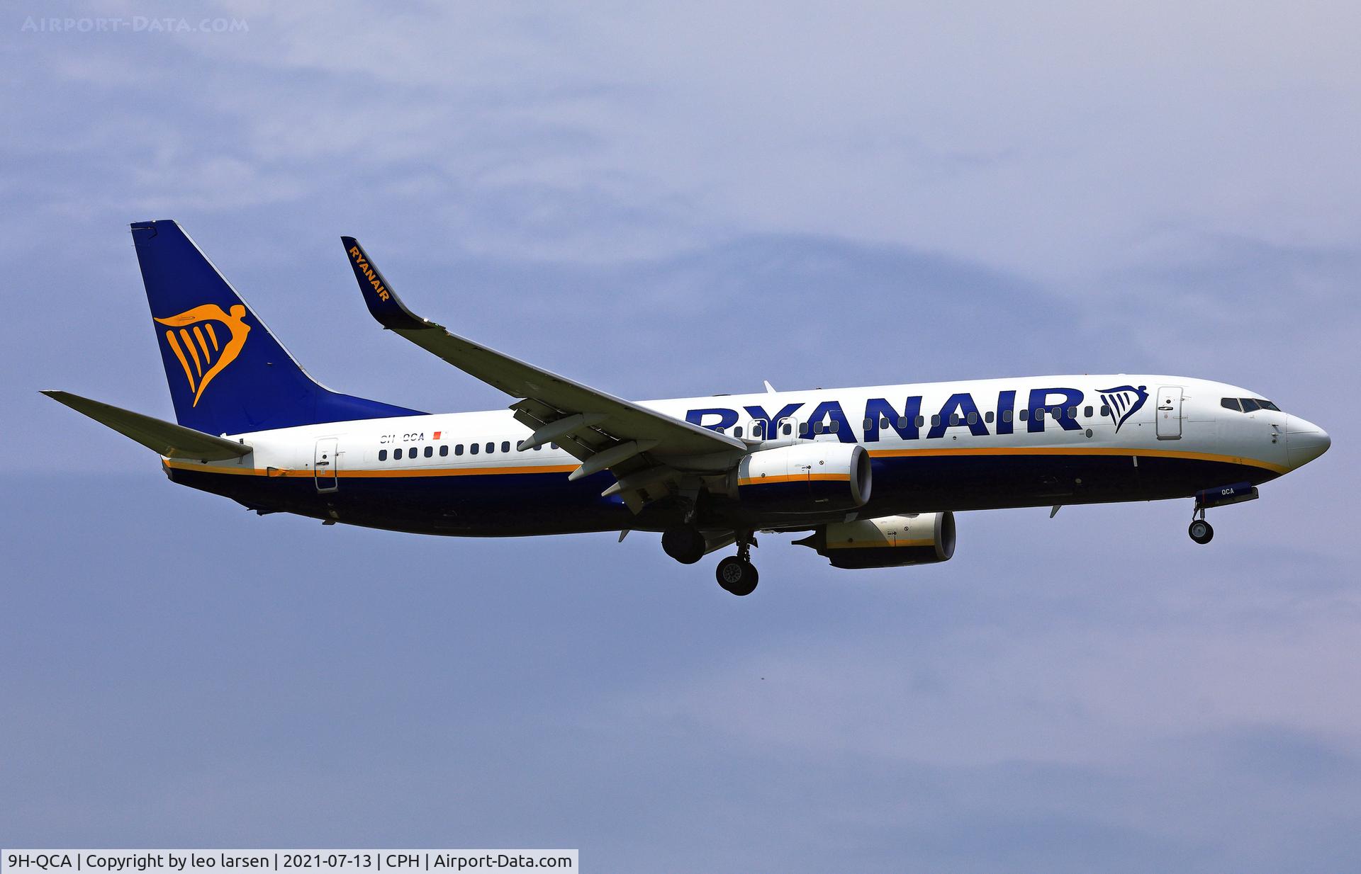 9H-QCA, 2016 Boeing 737-8AS C/N 44724, Copenhagen 13.7.2021