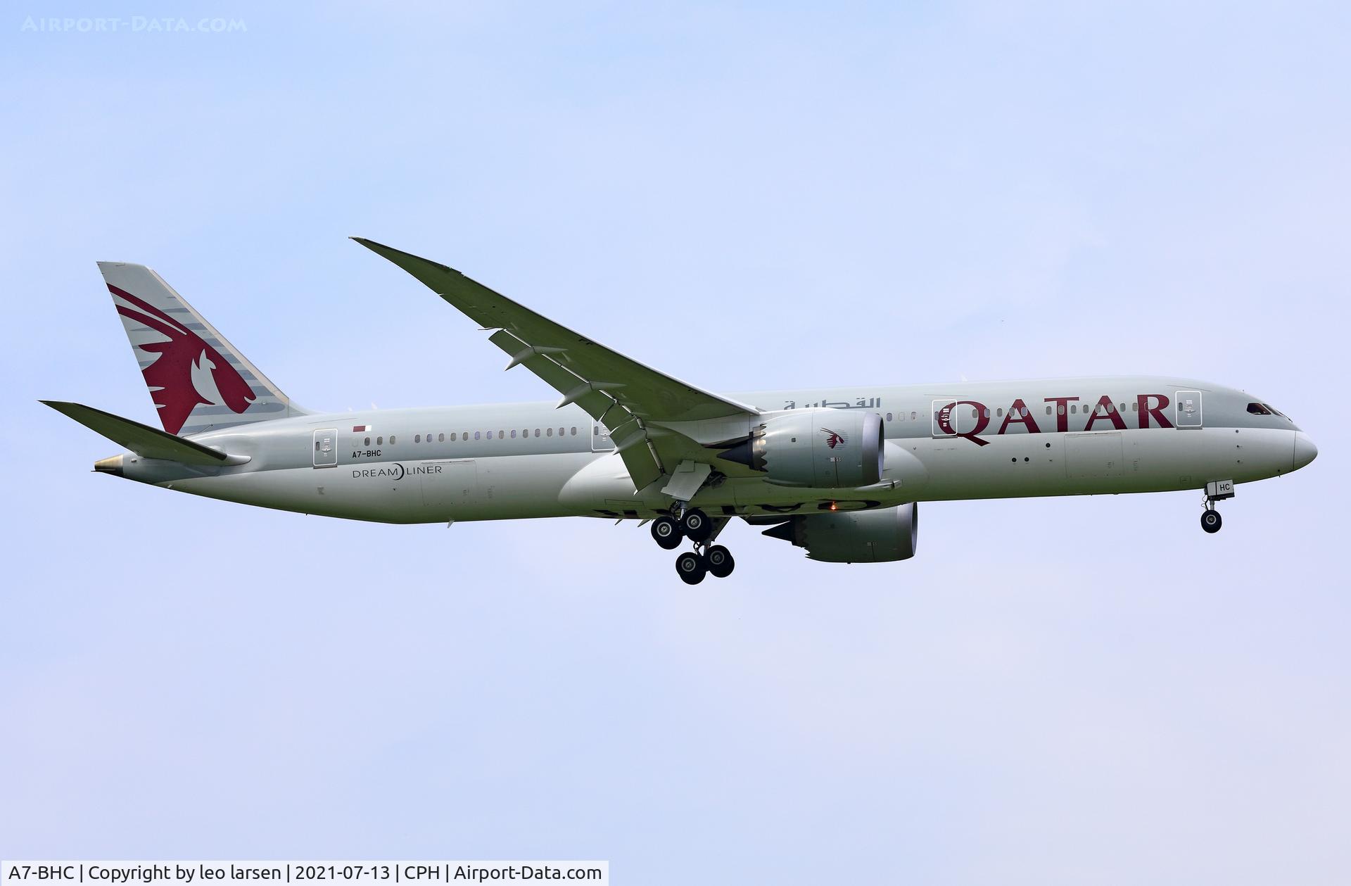 A7-BHC, 2019 Boeing 787-9 Dreamliner Dreamliner C/N 64210, Copenhagen 13.7.2021