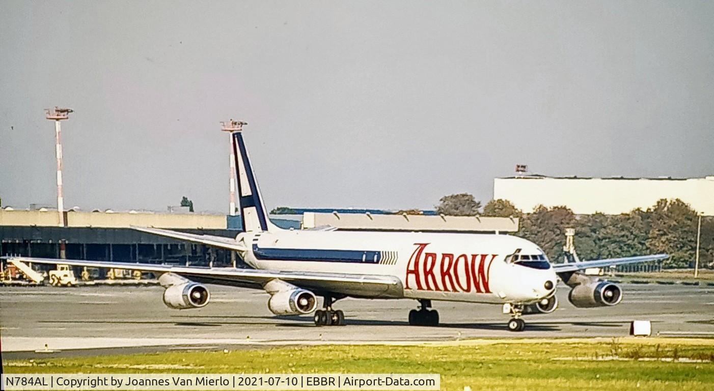 N784AL, 1970 McDonnell Douglas DC-8-63F C/N 46135, scan from slide