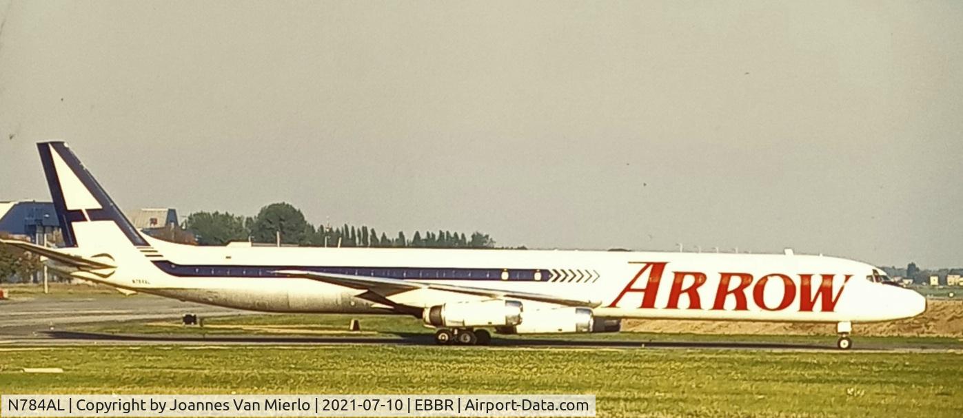 N784AL, 1970 McDonnell Douglas DC-8-63F C/N 46135, scan from slide
