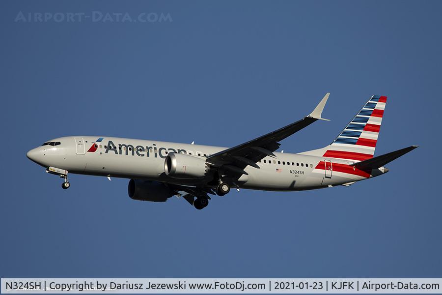 N324SH, AgustaWestland AW-139 C/N 41016, Boeing 737-8 MAX - American Airlines  C/N 44476, N324SH