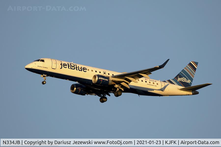 N334JB, Embraer ERJ-190-100 IGW 190AR C/N 19000446, Embraer 190AR (ERJ-190-100IGW) 