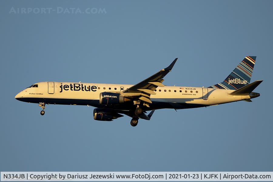 N334JB, Embraer ERJ-190-100 IGW 190AR C/N 19000446, Embraer 190AR (ERJ-190-100IGW) 