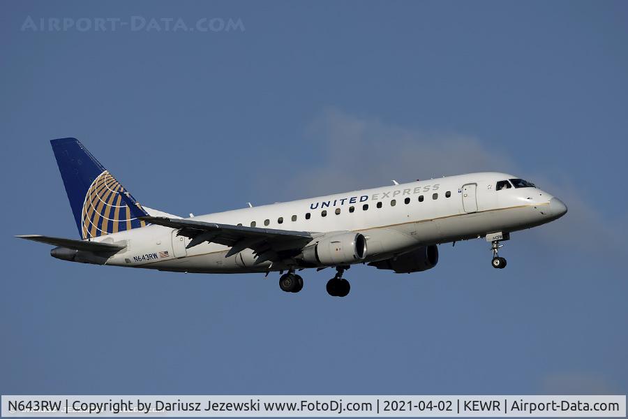 N643RW, 2005 Embraer 170SE (ERJ-170-100SE) C/N 17000060, Embraer ERJ-170-100SE- United Express (Shuttle America)  C/N 17000060, N643RW