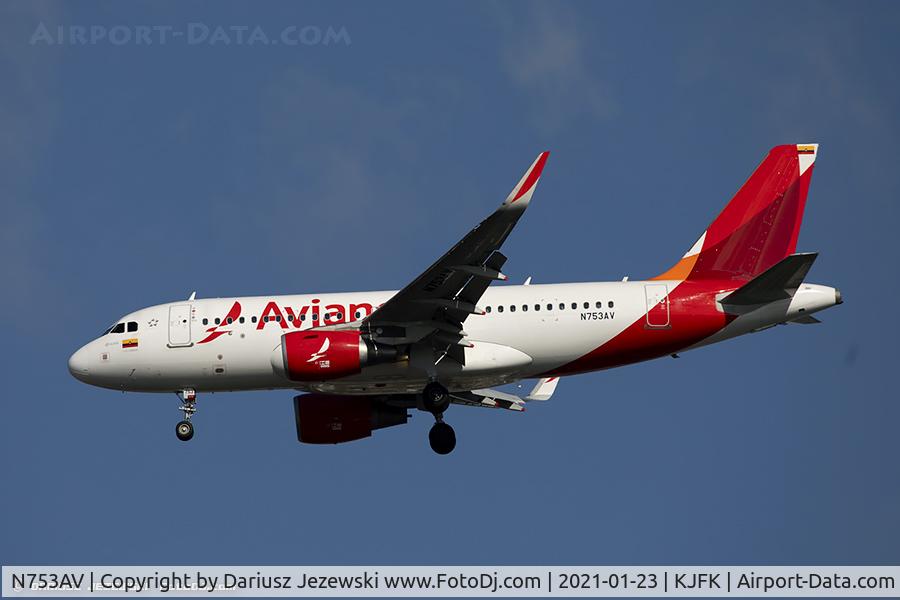 N753AV, Airbus A-319 C/N 7318, Airbus A319-115 - Avianca  C/N 7318, N753AV