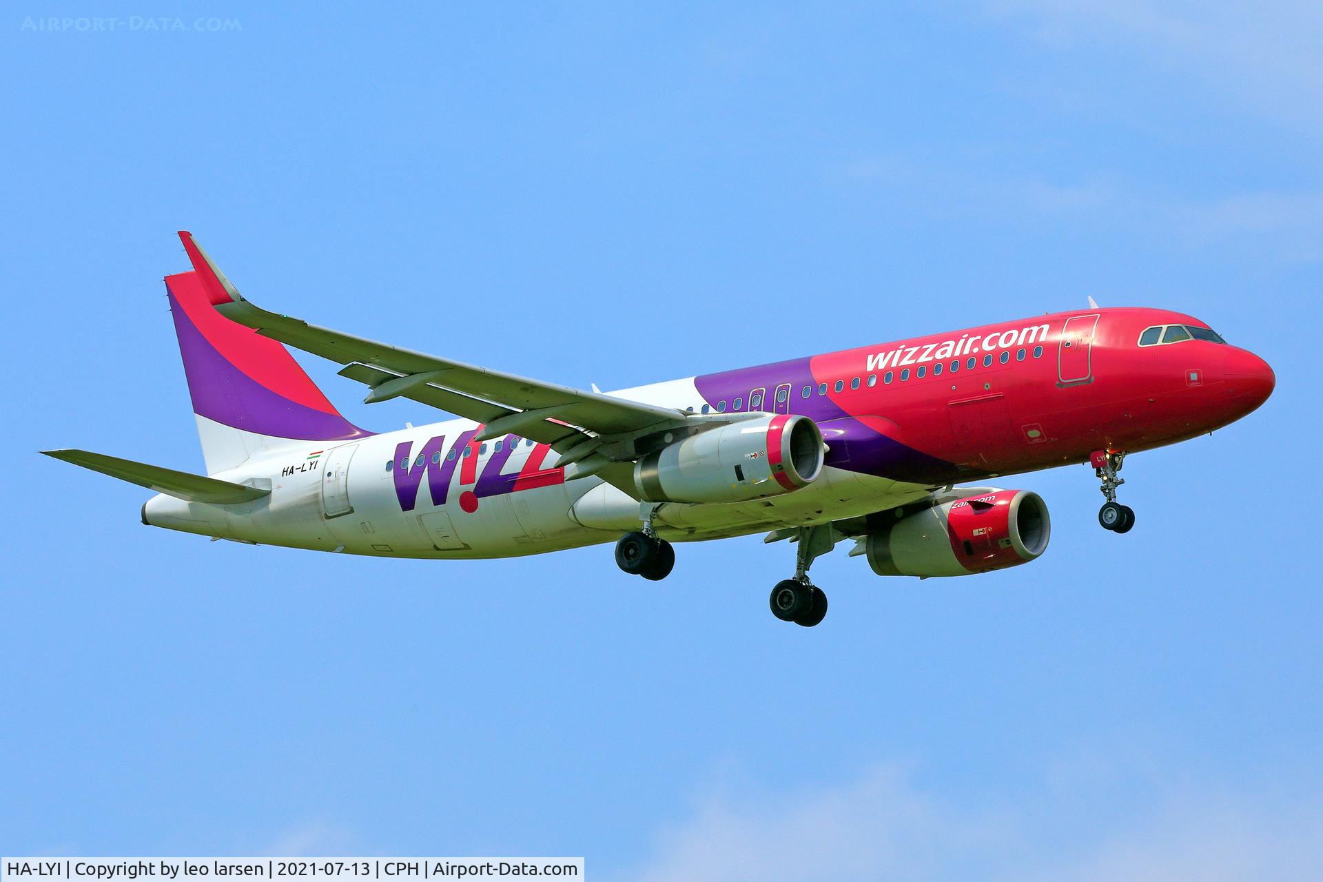 HA-LYI, 2014 Airbus A320-232 C/N 6352, Copenhagen 13.7.2021