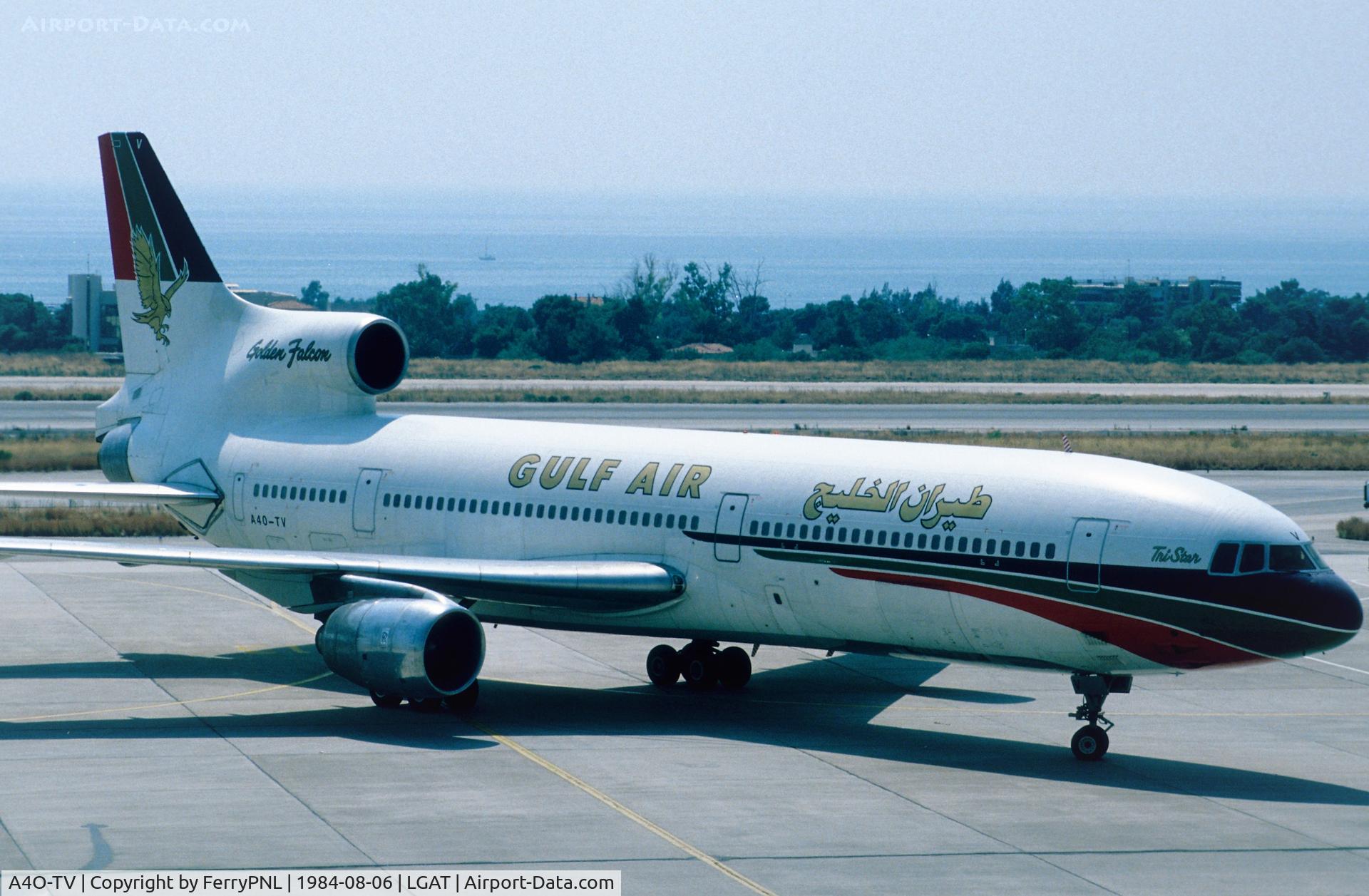 A4O-TV, Lockheed L-1011-385-1 TriStar 1 C/N 193A-1056, Arrival of Gulf Air L1011