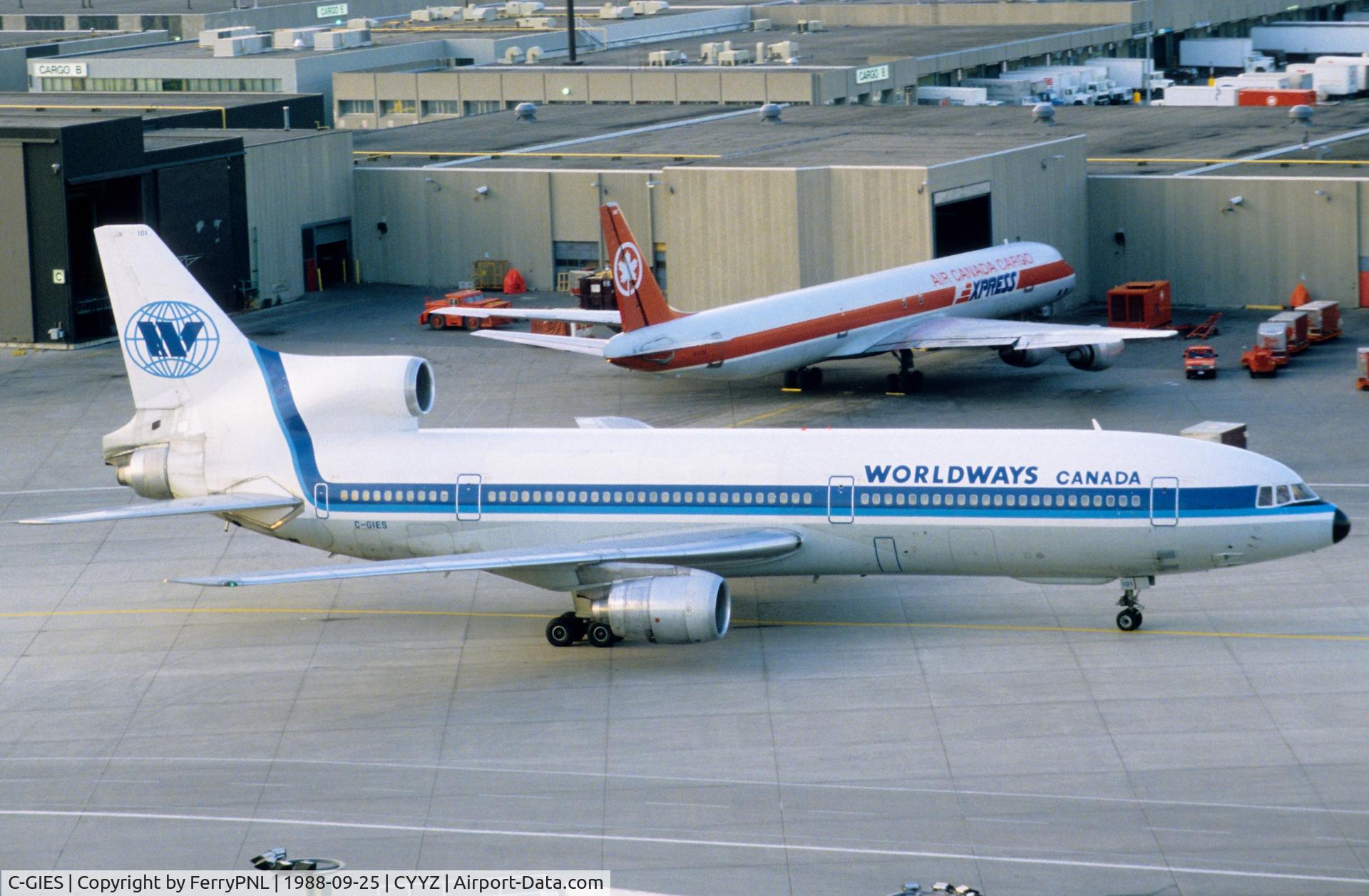 C-GIES, 1974 Lockheed L-1011-385-1-15 TriStar 100 C/N 193L-1064, Worldways L1011