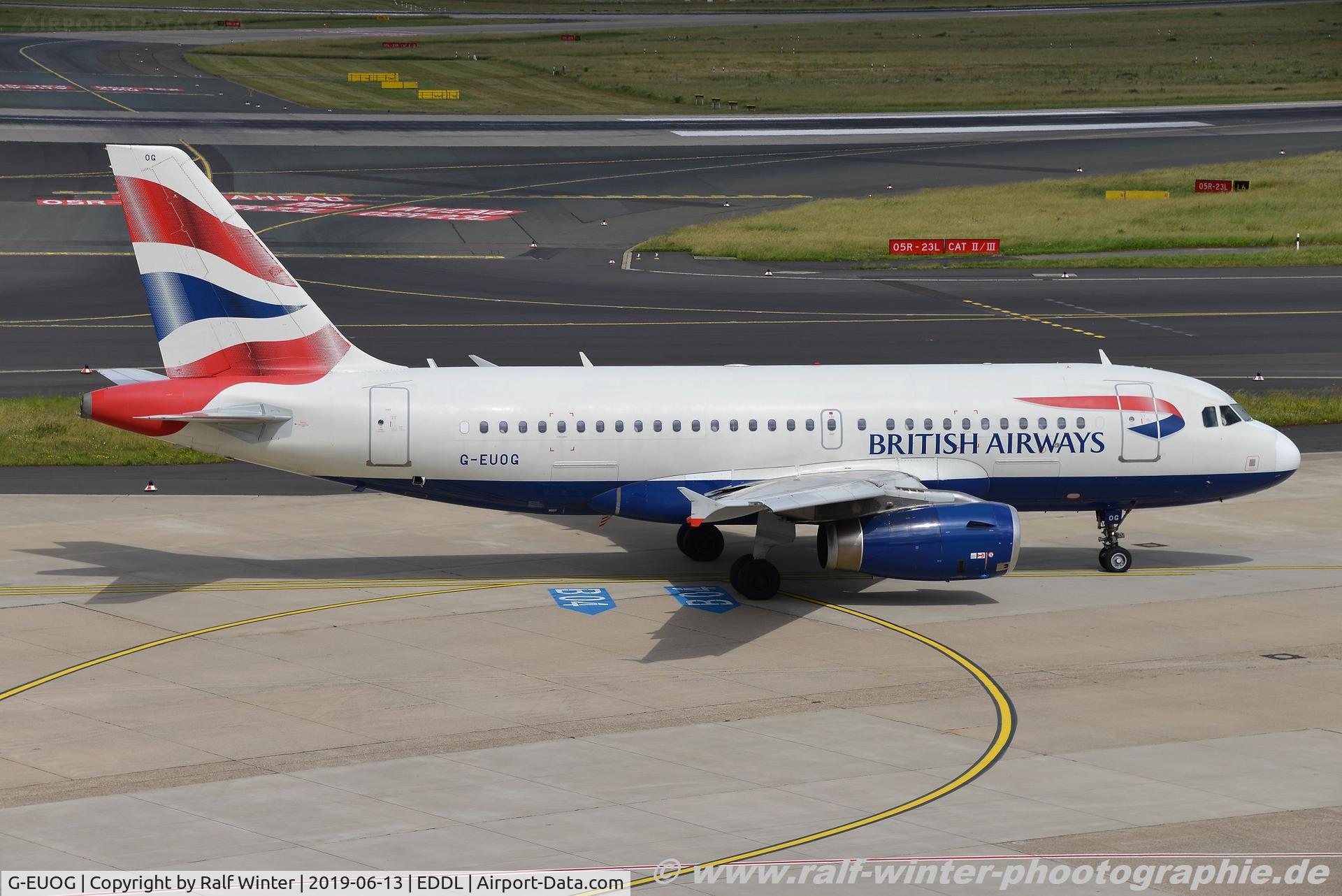 G-EUOG, 2001 Airbus A319-131 C/N 1594, Airbus A319-131 - BA BAW British Airways - 1594 - G-EUOG - 13.06.2019 - EDDL