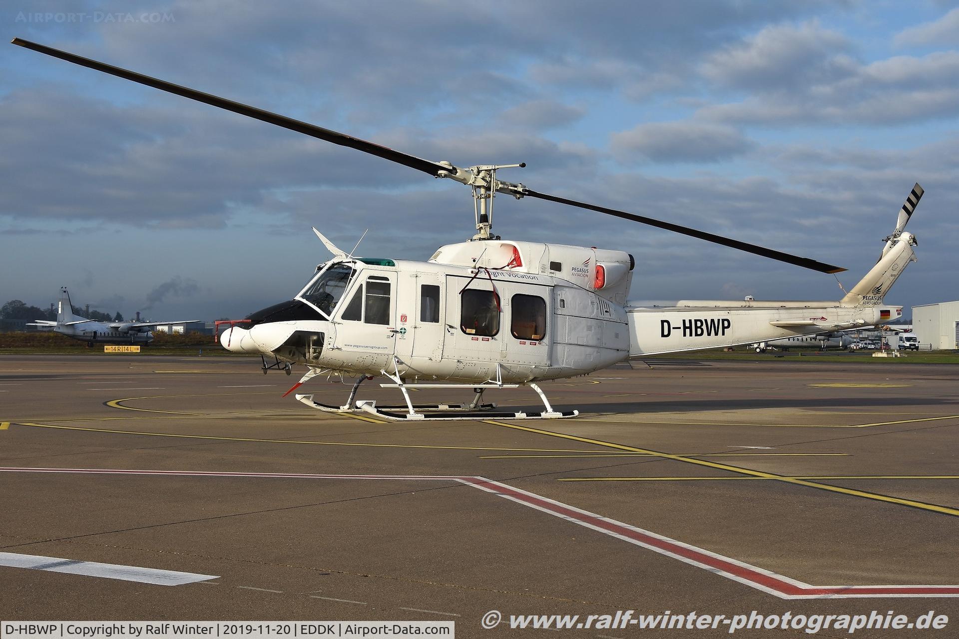 D-HBWP, 1974 Bell 212 C/N 30645, Bell 212 - Agrarflug Helilift - 30645 - D-HBWP - 20.11.2019 - CGN