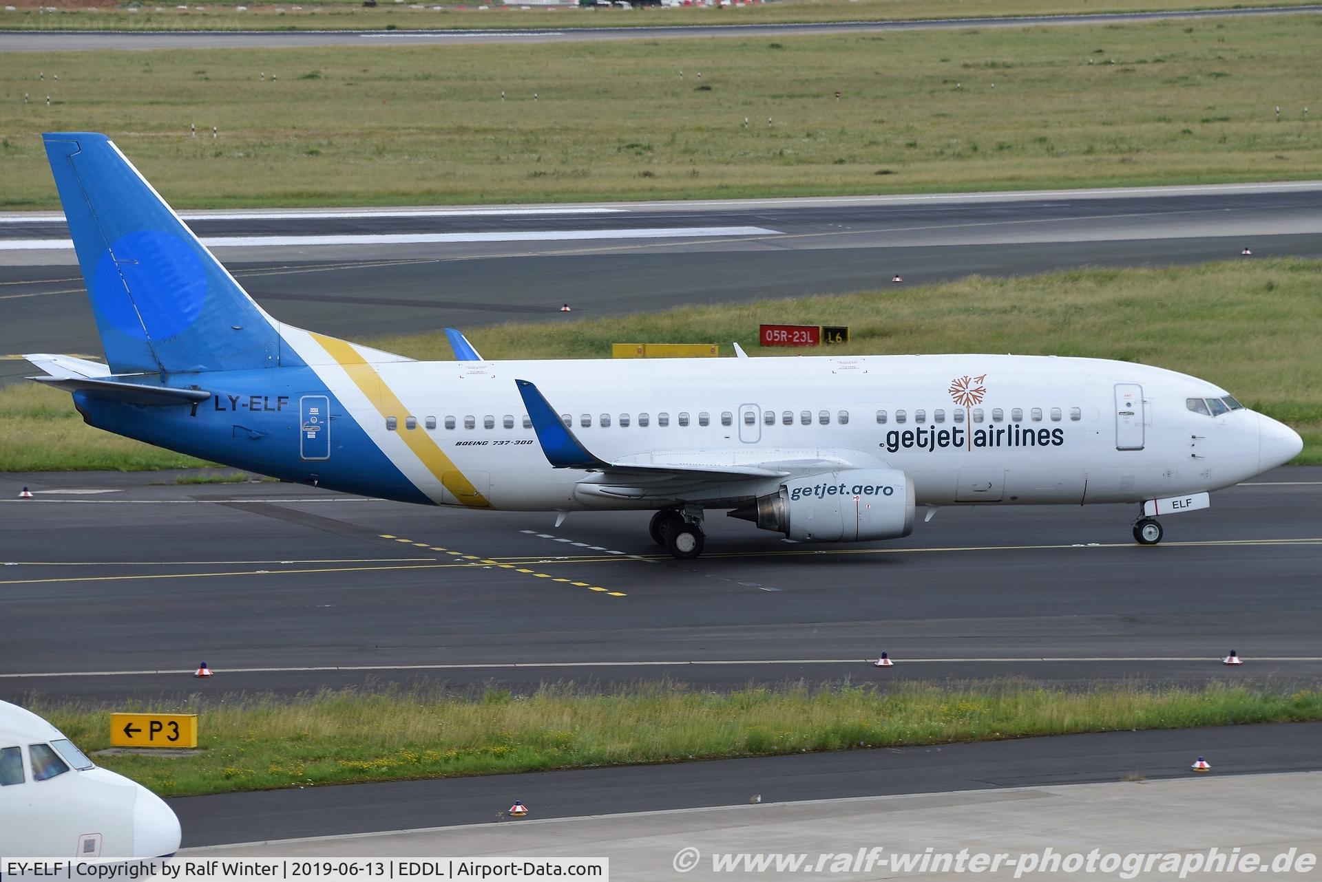 EY-ELF, 1997 Boeing 737-36N C/N 28670, Boeing 737-36N(W) - GW GJT GetJet Airlines - 28670 - LY-ELF - 13.06.2019 - EDDL