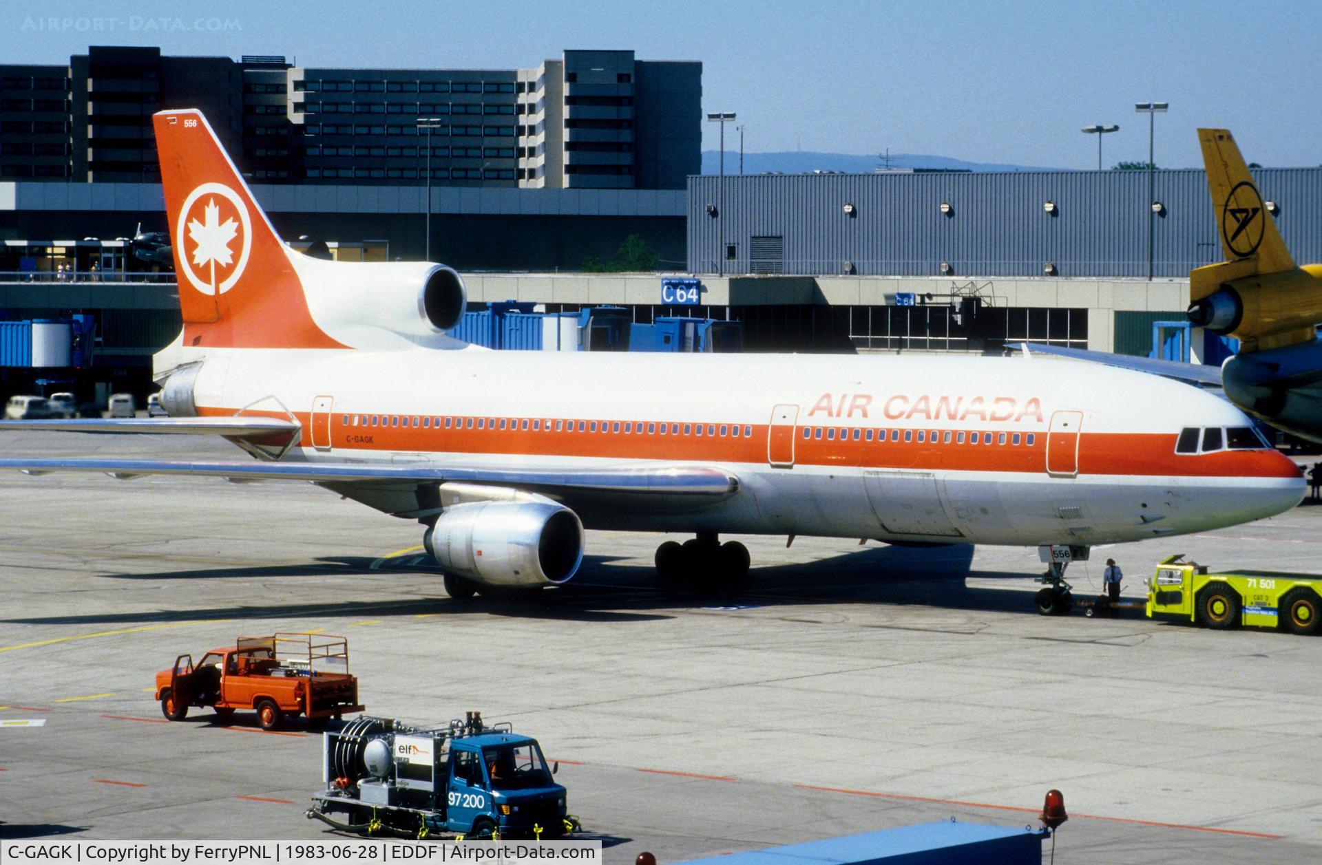 C-GAGK, 1981 Lockheed L-1011-385-3 Tristar 500 C/N 193H-1218, Air Canada L1015 pushed-back for departure
