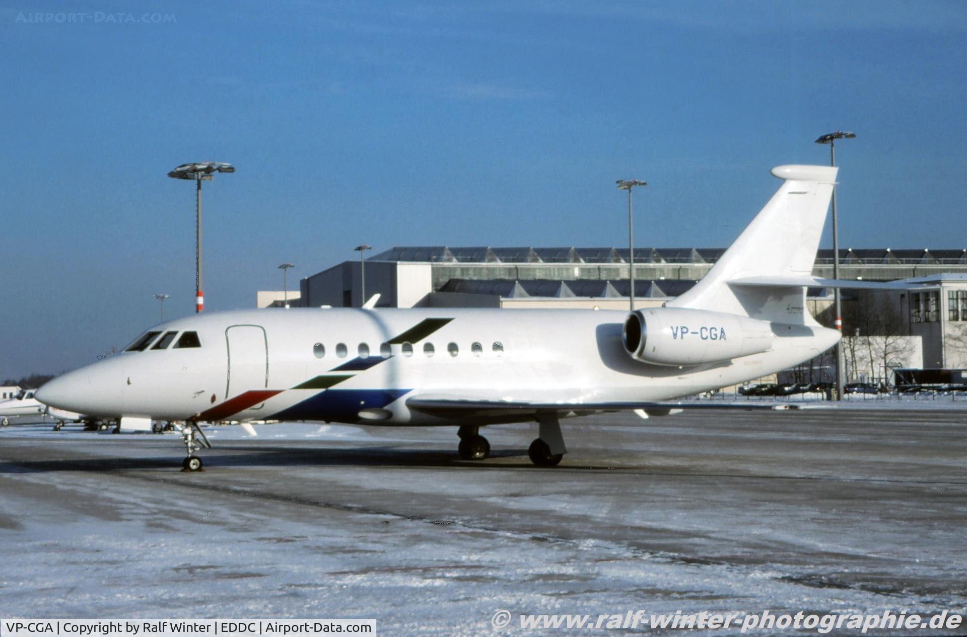 VP-CGA, 1999 Dassault Falcon 2000 C/N 100, Dassault Falcon 2000 - WGT Lion Air Services opf Volkswagen AG - 100 - VP-CGA - 1999 - DRS