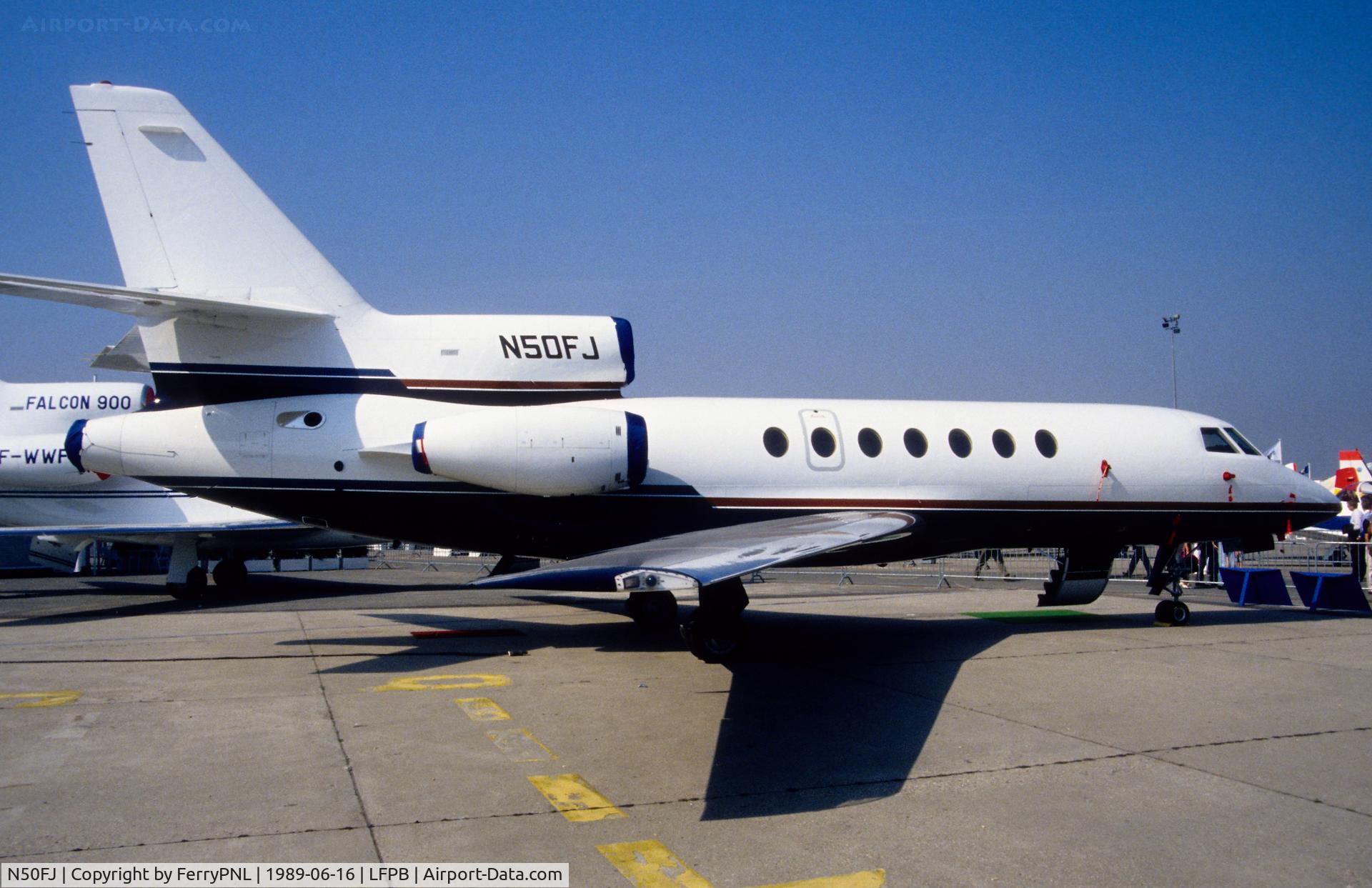 N50FJ, 1988 Dassault Falcon 50 C/N 188, Falcon Jet Corporation DA50 demonstrator