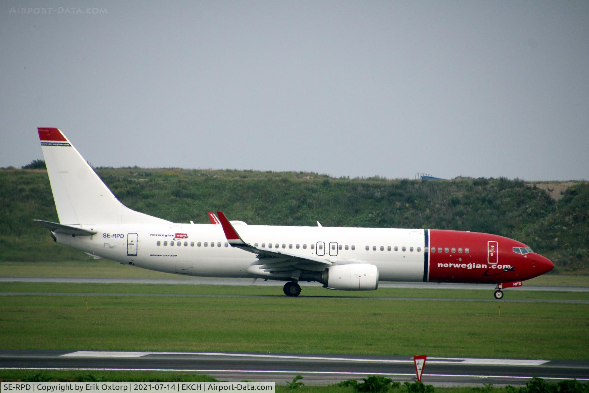 SE-RPD, 2016 Boeing 737-8JP C/N 41152, SE-RPD taxi for takeoff rw 04R