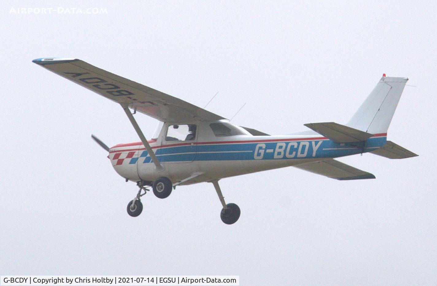 G-BCDY, 1974 Reims FRA150L Aerobat C/N 0237, Doing circuits at Duxford, Cambs.