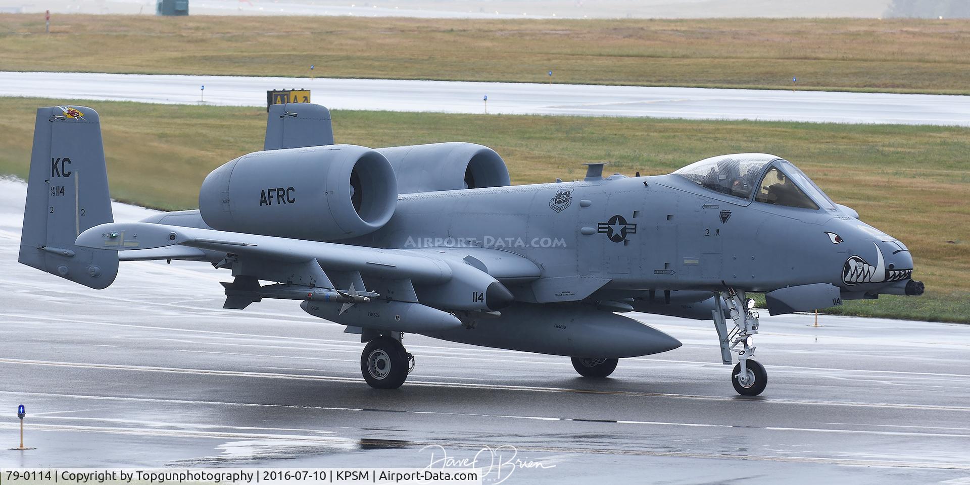 79-0114, 1979 Fairchild Republic A-10C Thunderbolt II C/N A10-0378, MAZDA22 taxing to RW16