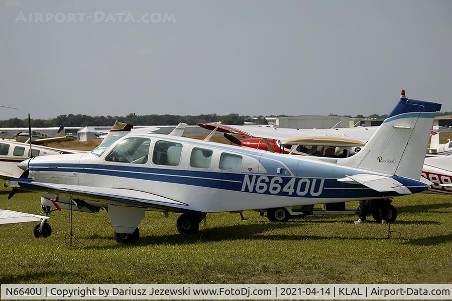N6640U, 1979 Beech A36 Bonanza 36 C/N E-1537, Beech A36 Bonanza  C/N E-1537, N6640U