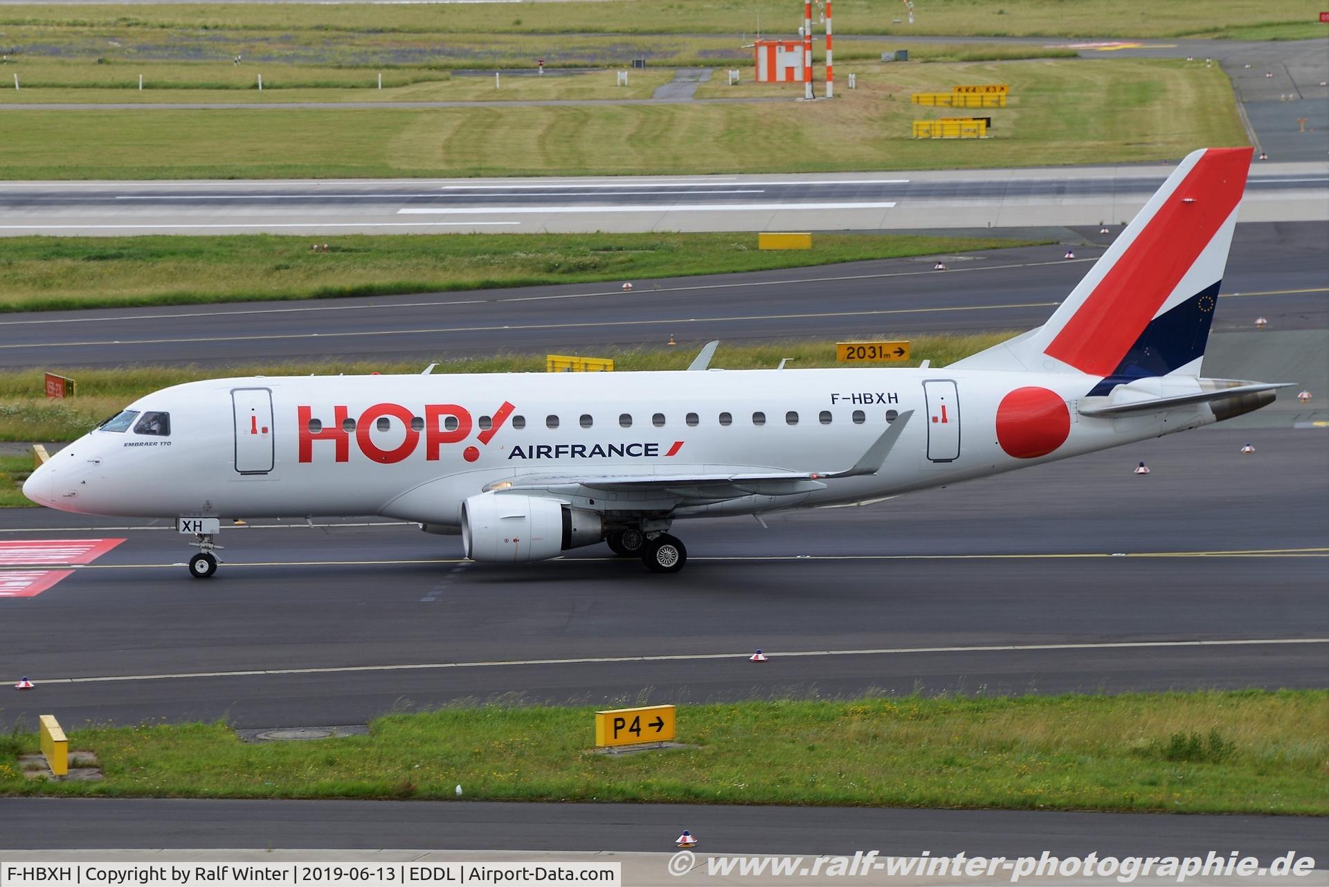 F-HBXH, 2010 Embraer 170ST (ERJ-170-100ST) C/N 17000307, Embraer ERJ-170STD 170-100 - A5 HOP HOP! - 17000307 - F-HBXH - 13.06.2019 - DUS