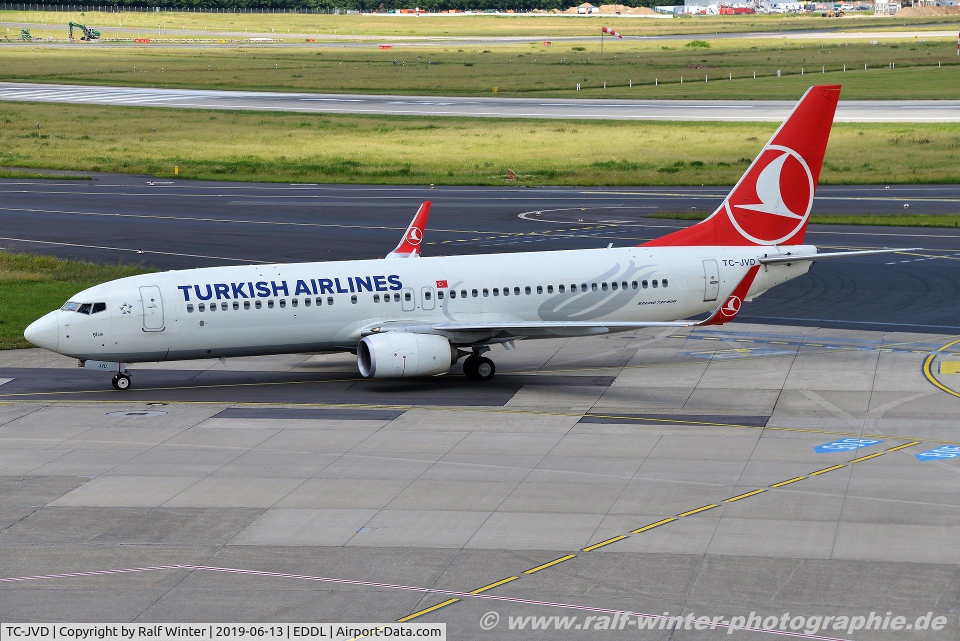 TC-JVD, 2014 Boeing 737-8F2 C/N 42007, Boeing 737-8F2(W) - TK THY Turkish Airlines 'Sile' - 42007 - TC-JVD - 13.06.2019 - DUS