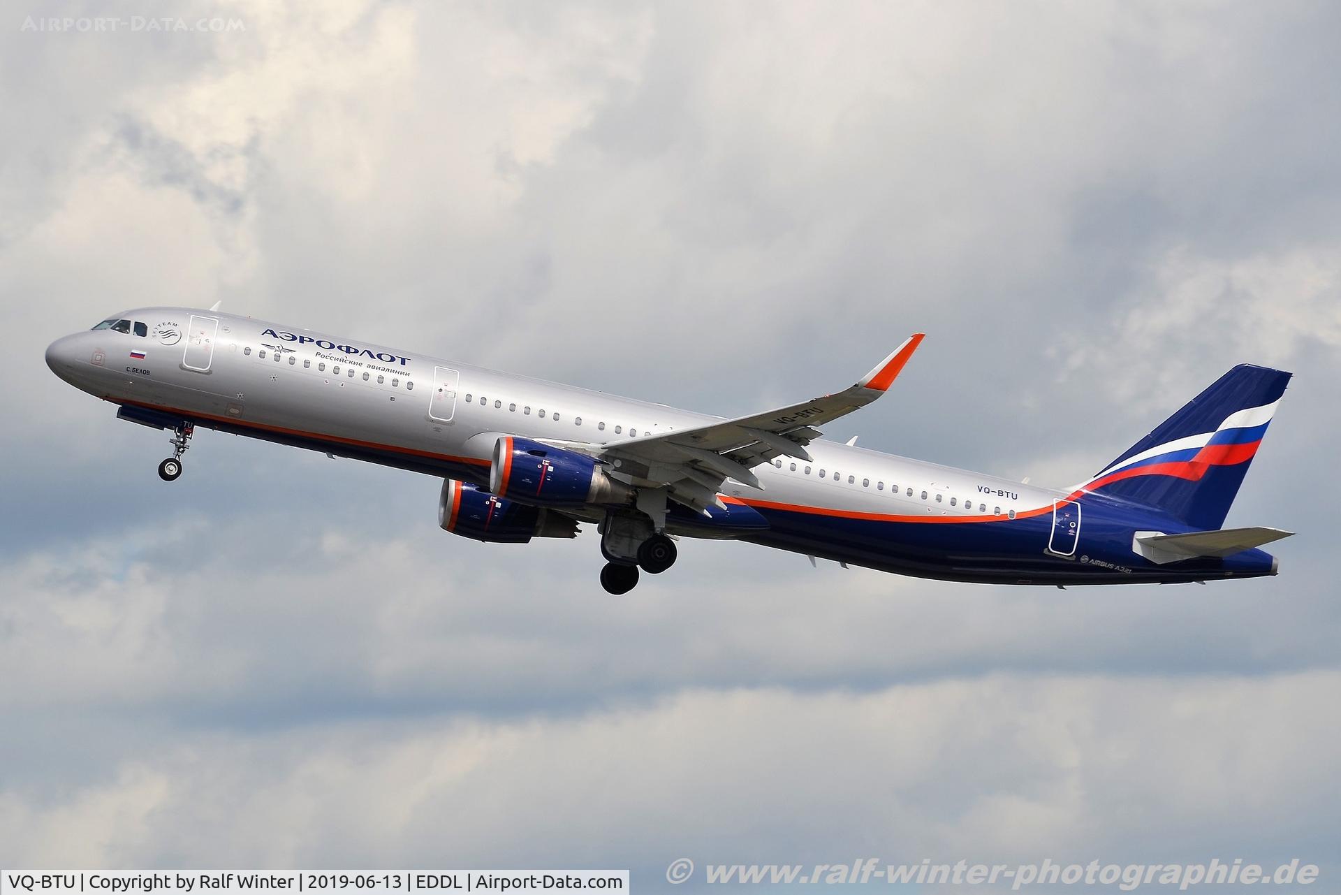 VQ-BTU, 2014 Airbus A321-211 C/N 6156, Airbus A321-211(W) - SU AFL Aeroflot - 8378 - VQ-BTU - 13.06.2019 - DUS