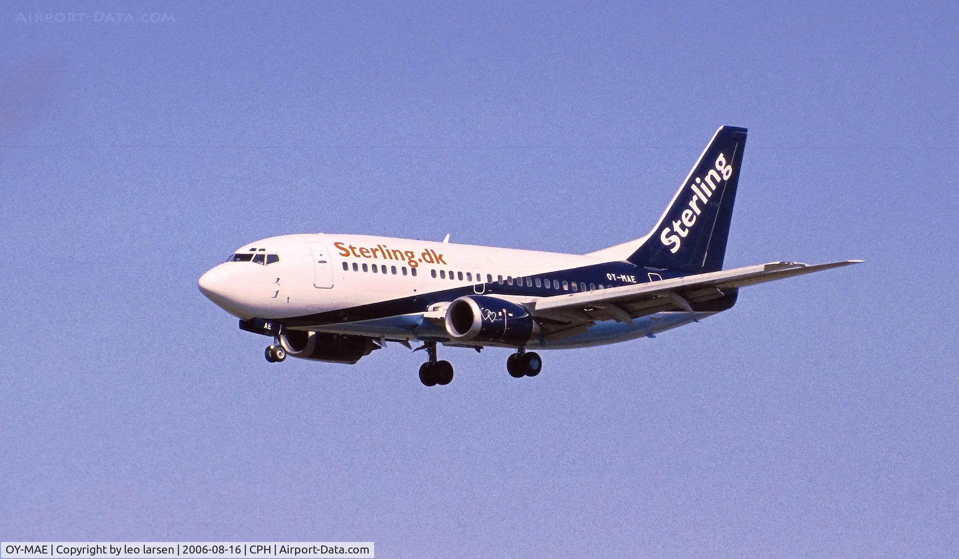 OY-MAE, 1991 Boeing 737-5L9 C/N 25066, Copenhagen16.8.2006