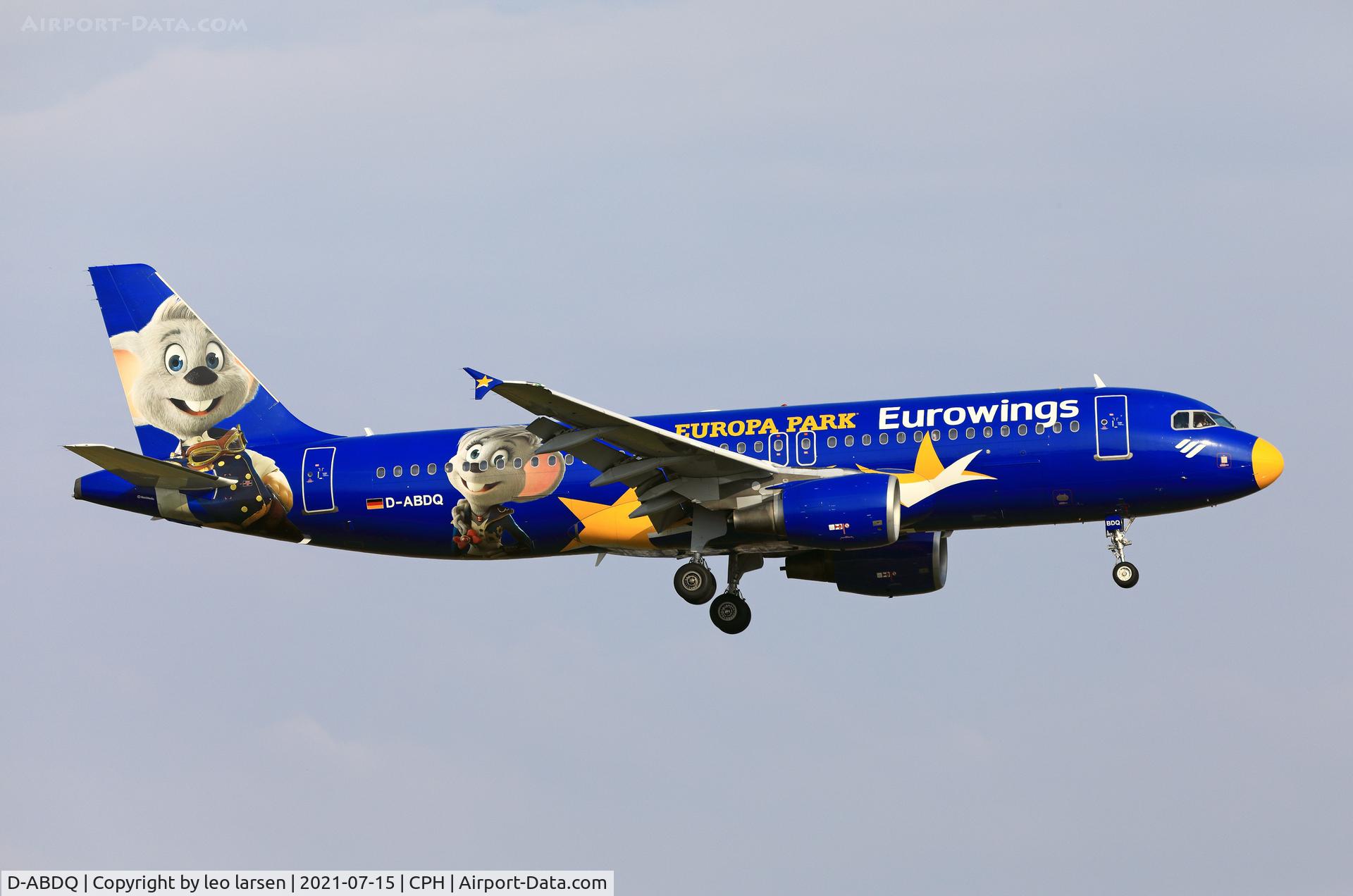 D-ABDQ, 2007 Airbus A320-214 C/N 3121, Copenhagen 15.7.2021