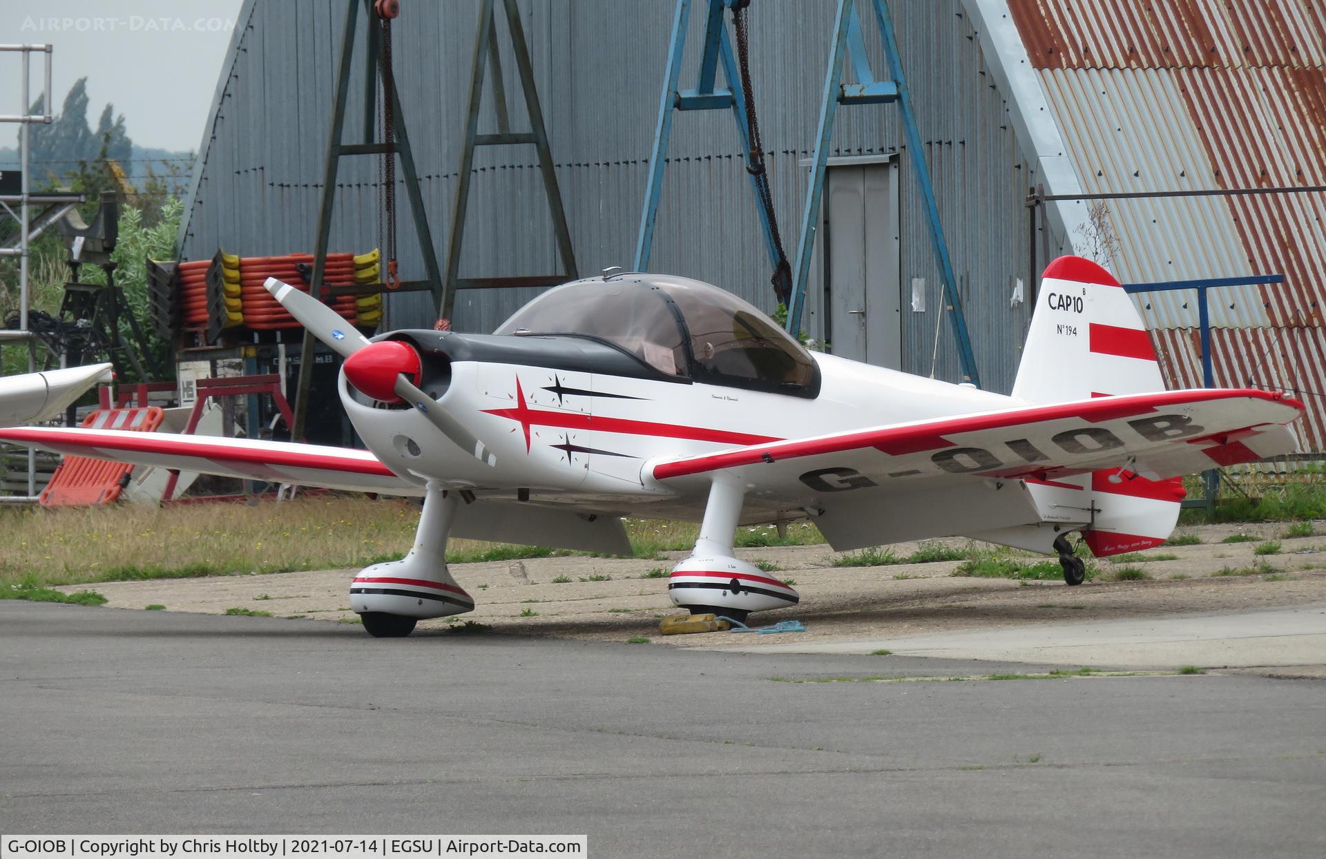 G-OIOB, 1983 Mudry CAP-10B C/N 194, Parked outside the restoration hangar at Duxford
