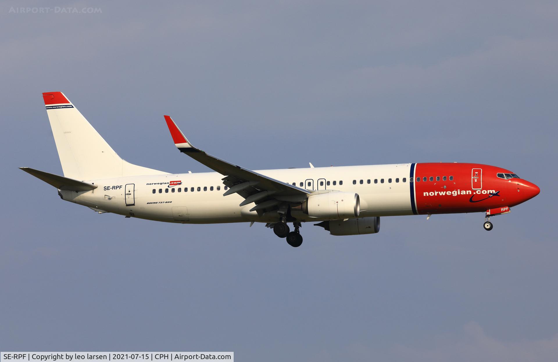 SE-RPF, 2016 Boeing 737-8JP C/N 42076, Copenhagen 15.7.2021