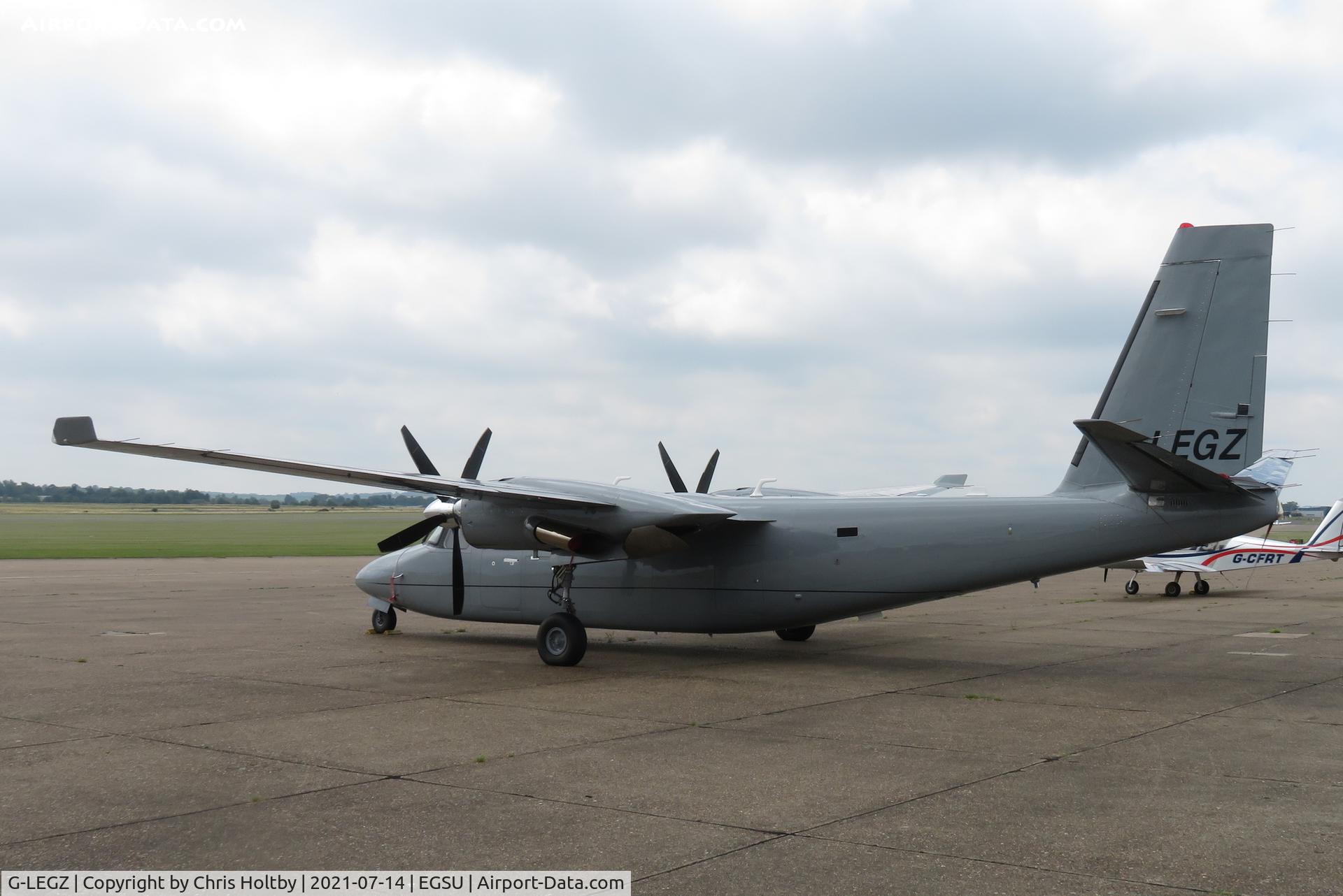 G-LEGZ, 1980 Rockwell Commander 695 C/N 11629, Visiting Duxford, Cambs.