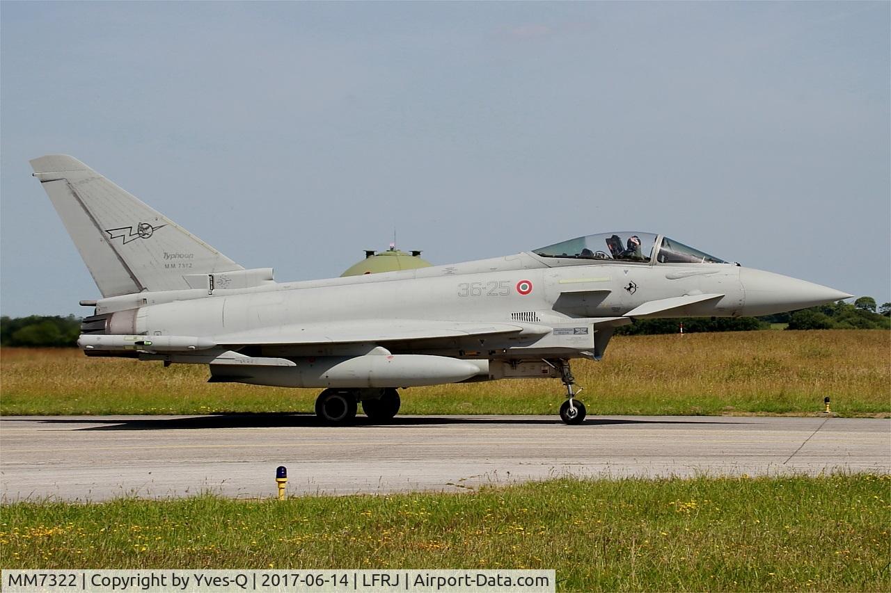 MM7322, Eurofighter EF-2000 Typhoon S C/N IS054, Eurofighter EF-2000 Typhoon S, Taxiing to flight line, Landivisiau Naval Air Base (LFRJ) Tiger Meet 2017