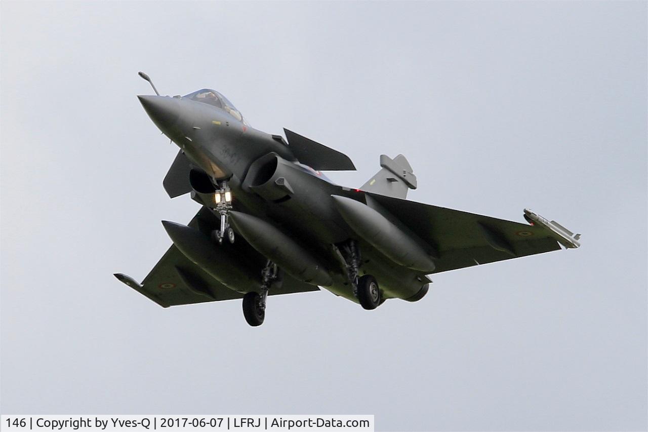 146, Dassault Rafale C C/N 146, Dassault Rafale C, Short approach rwy 26, Landivisiau Naval Air Base (LFRJ) Tiger Meet 2017