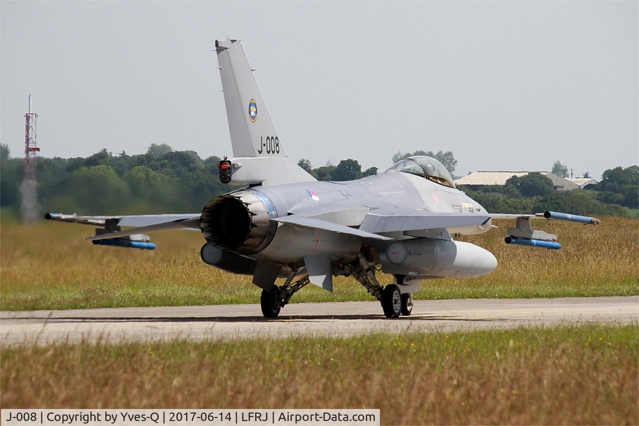 J-008, General Dynamics F-16AM Fighting Falcon C/N 6D-164, General Dynamics F-16AM Fighting Falcon, Taxiing to flight line, Landivisiau Naval Air Base (LFRJ) Tiger Meet 2017