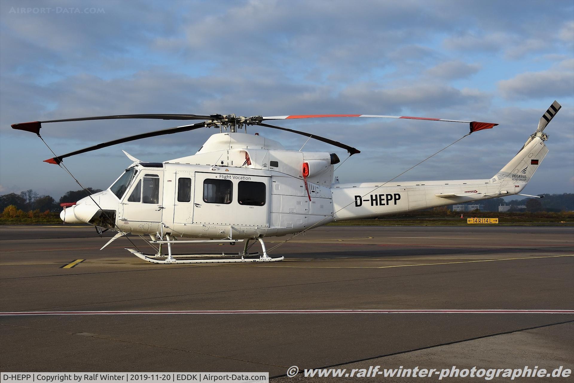 D-HEPP, Bell 412SP C/N 33158, Bell 412SP - Agrarflug Helilift - 33158 - D-HEPP - 20.11.2019 - CGN