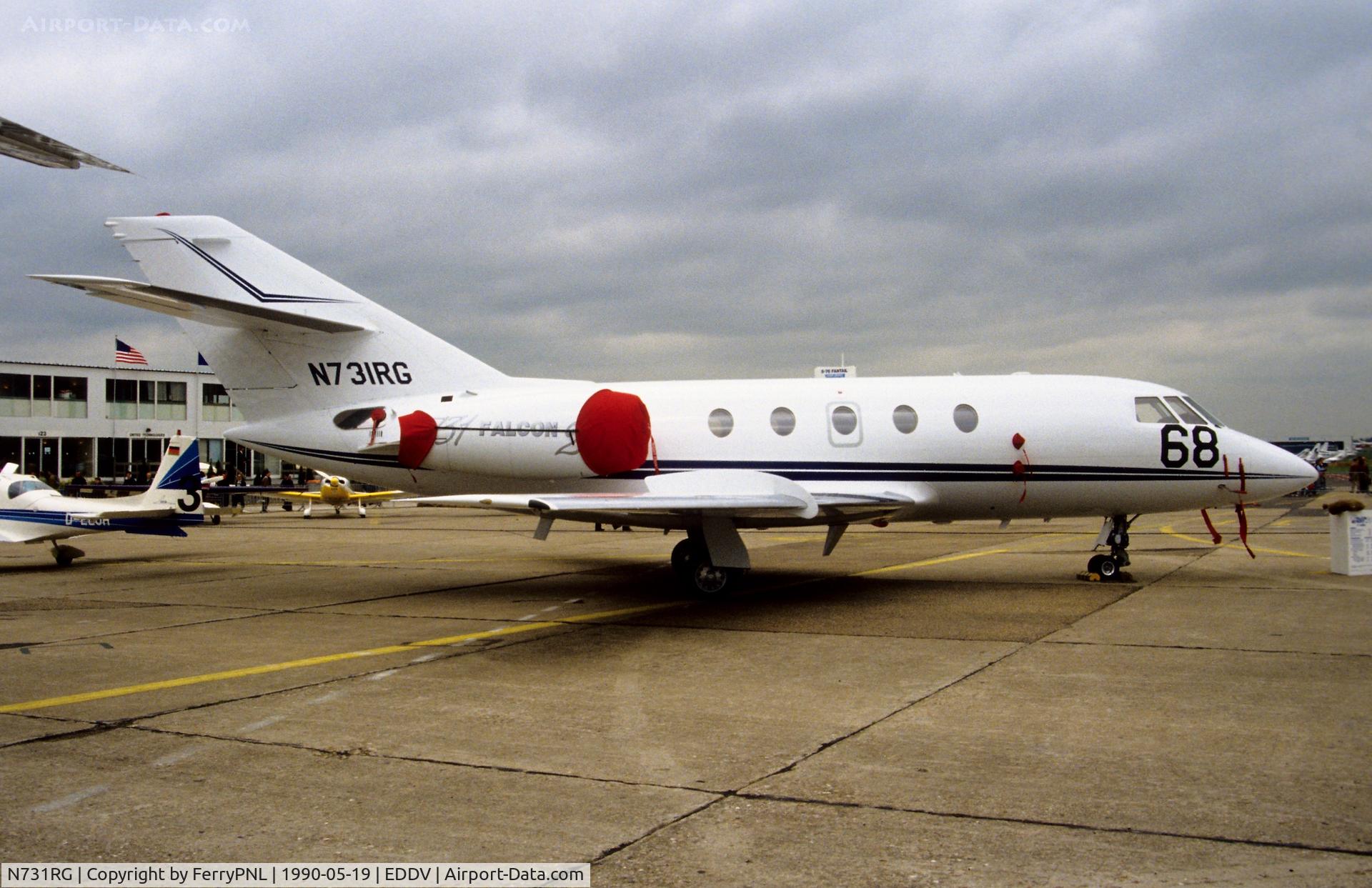 N731RG, 1978 Dassault Falcon 20F-5B C/N 388, Garrett DA20 demonstrator