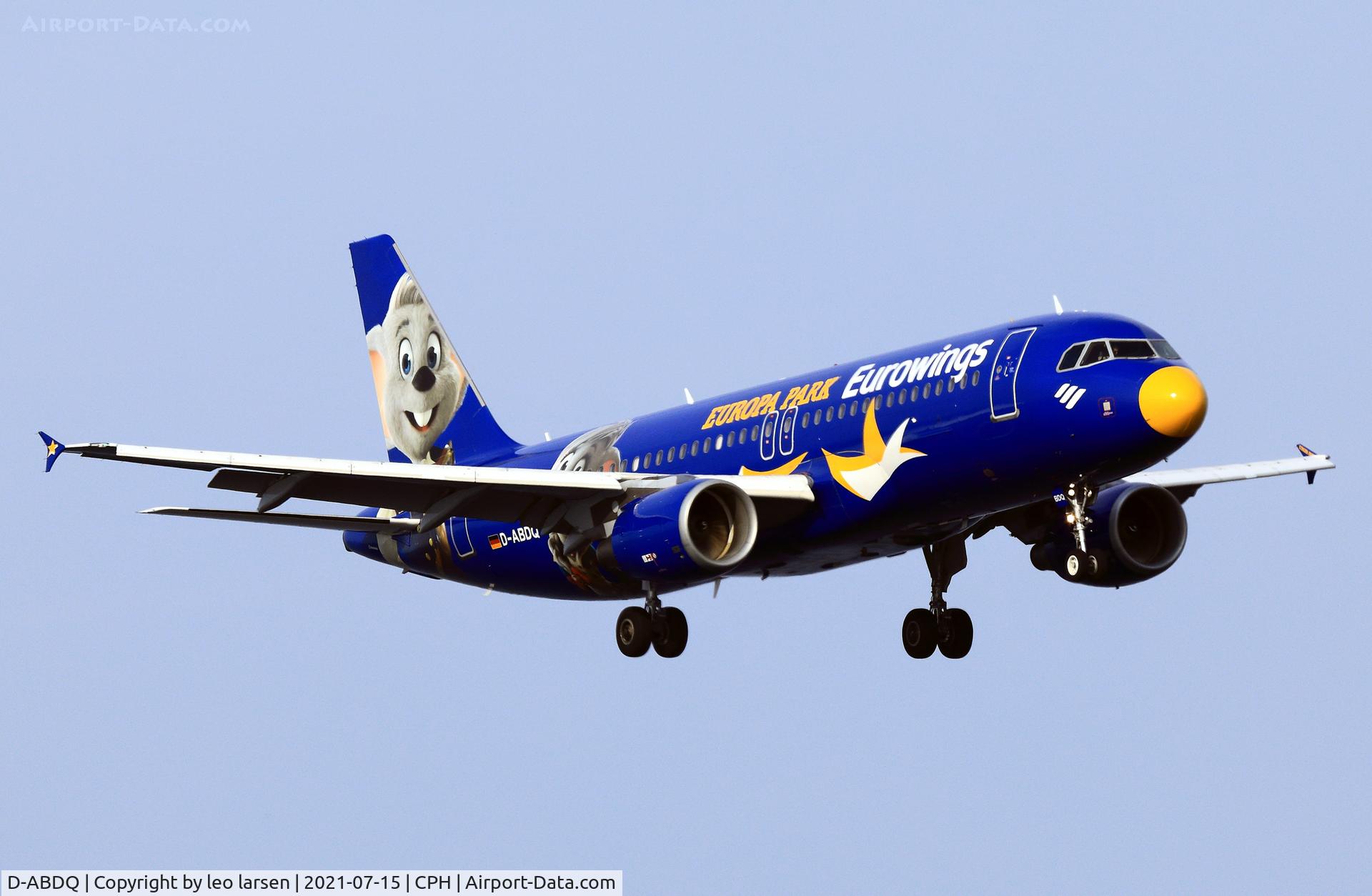 D-ABDQ, 2007 Airbus A320-214 C/N 3121, Copenhagen 15.7.2021