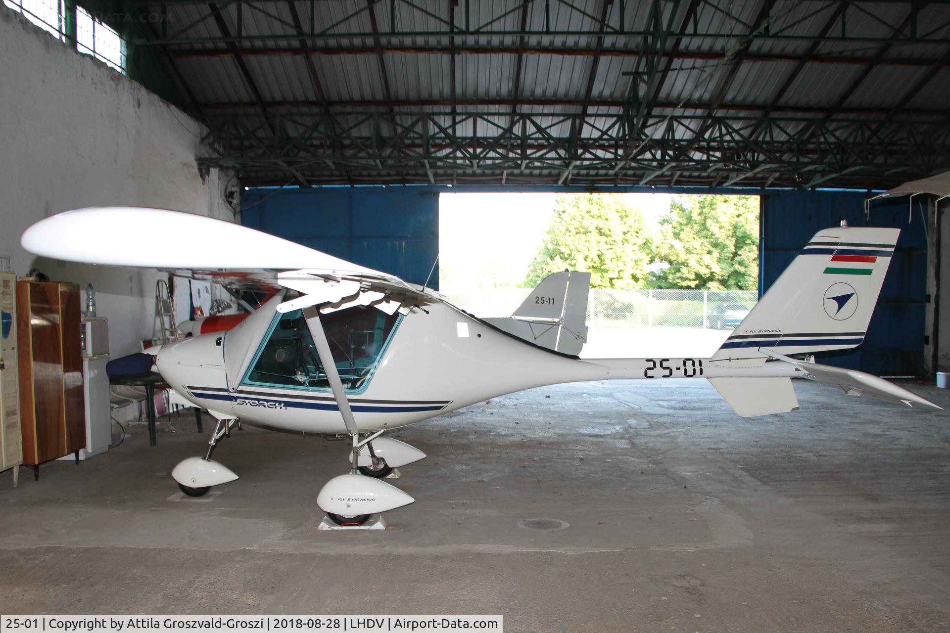 25-01, 2001 Fly Synthesis Storch S C/N 238/A29G, LHDV - Dunaújváros-Kisapostag Airport, Hungary