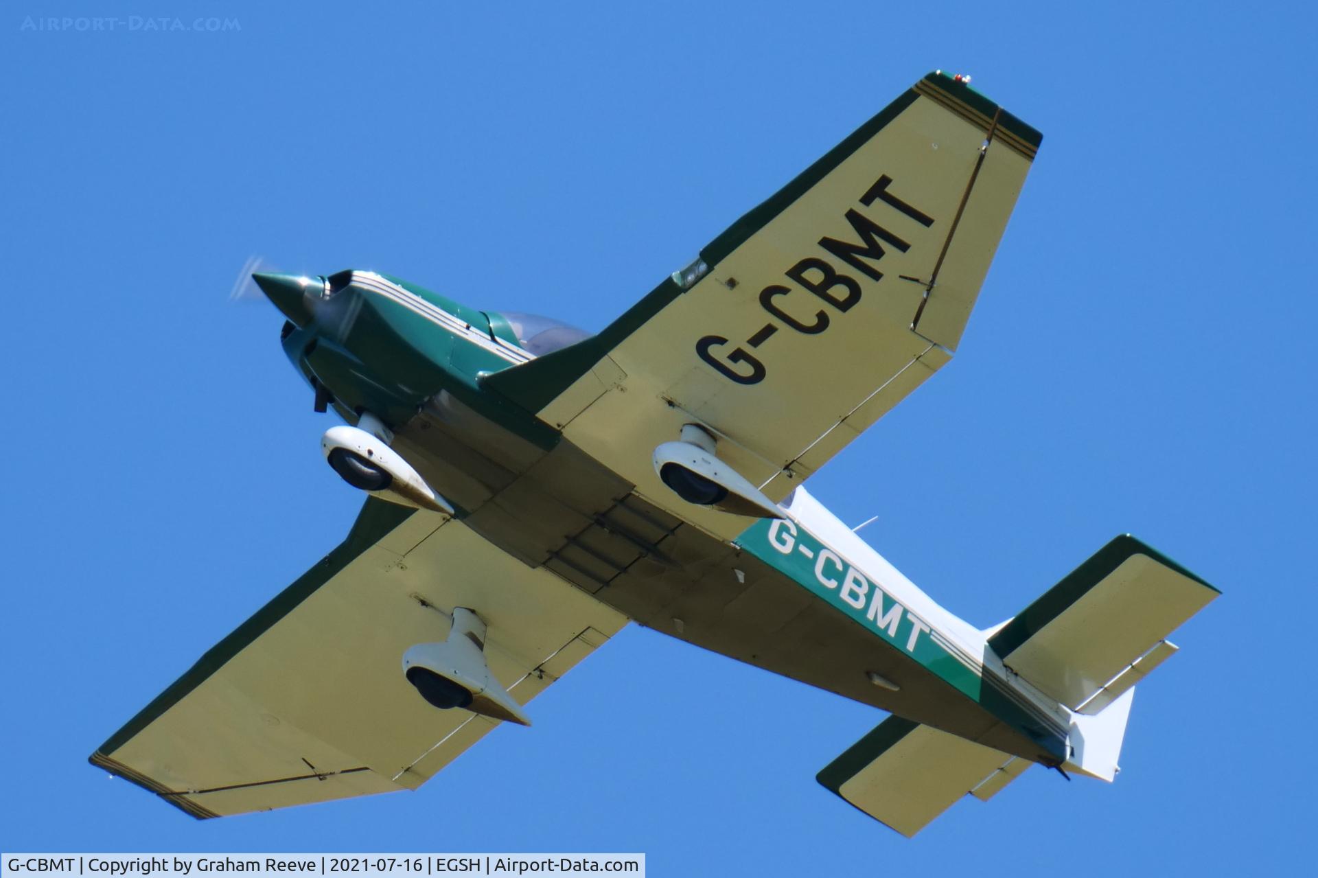 G-CBMT, 2002 Robin DR-400-180 Regent Regent C/N 2538, Departing from Norwich.