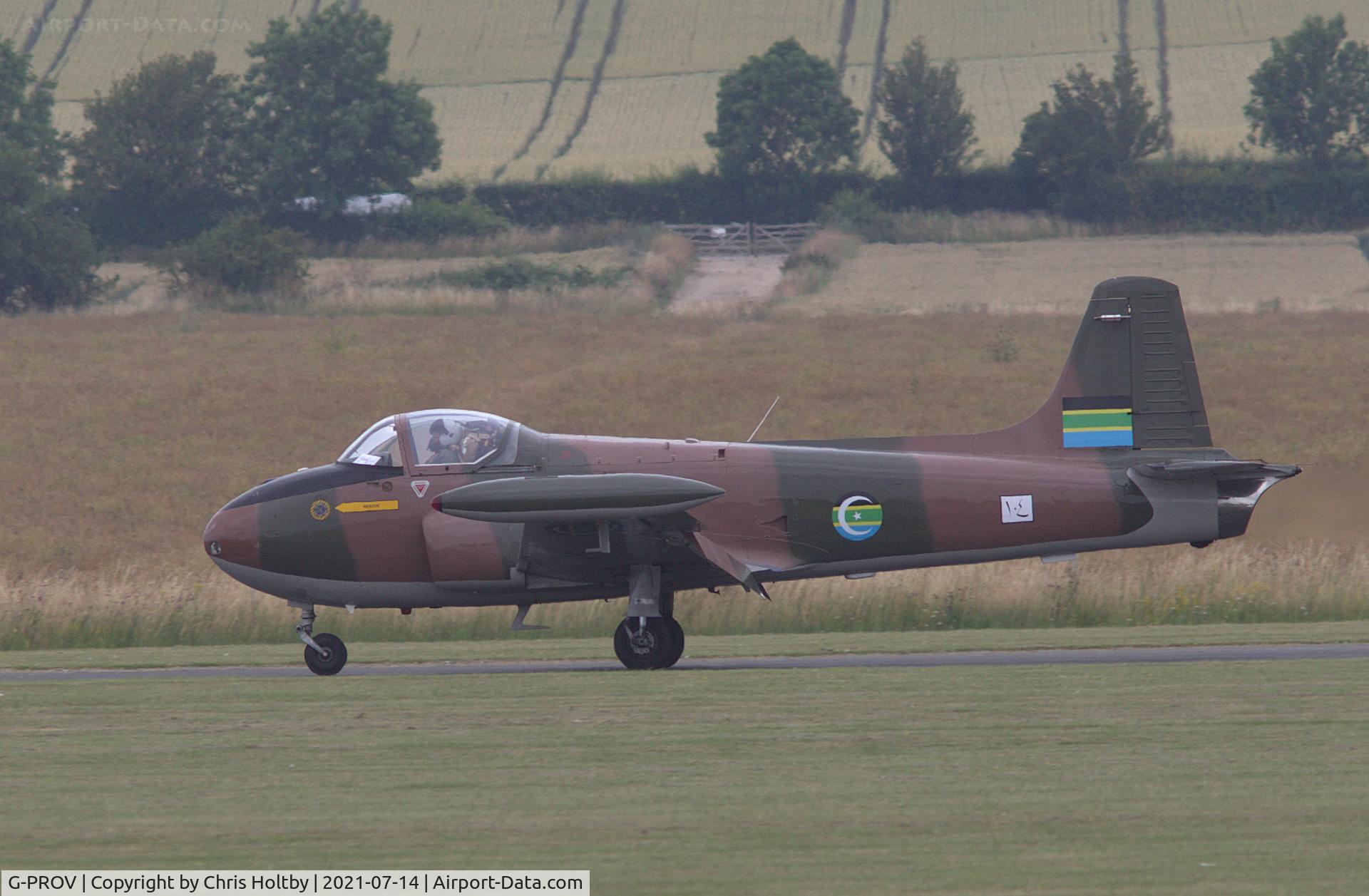 G-PROV, 1967 BAC 84 Jet Provost T.52 (Mod) C/N PAC/W/23905, Just arrived at Duxford in ex-Singapore Air Force livery